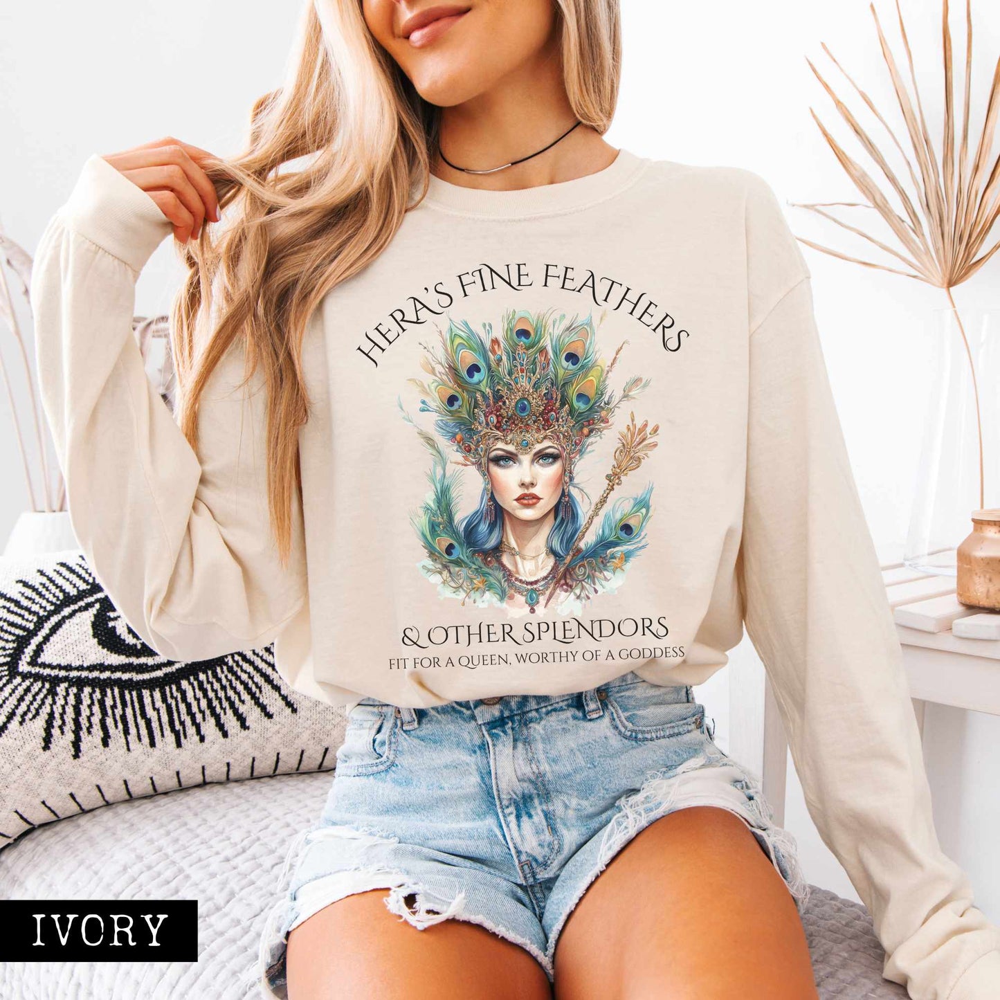 Long-sleeve Hera's Fine Feathers & Other Splendors Long Sleeved Shirt The Mystic Eden