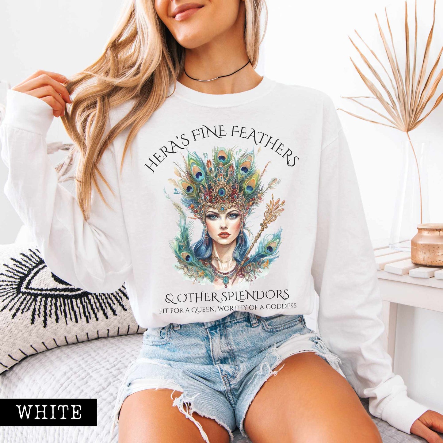 Long-sleeve Hera's Fine Feathers & Other Splendors Long Sleeved Shirt The Mystic Eden
