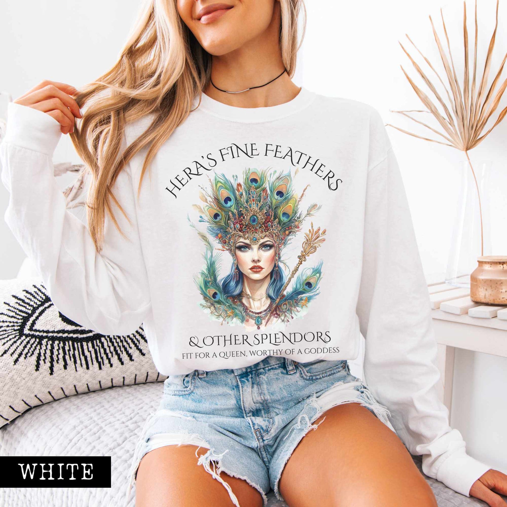Long-sleeve Hera's Fine Feathers & Other Splendors Long Sleeved Shirt The Mystic Eden