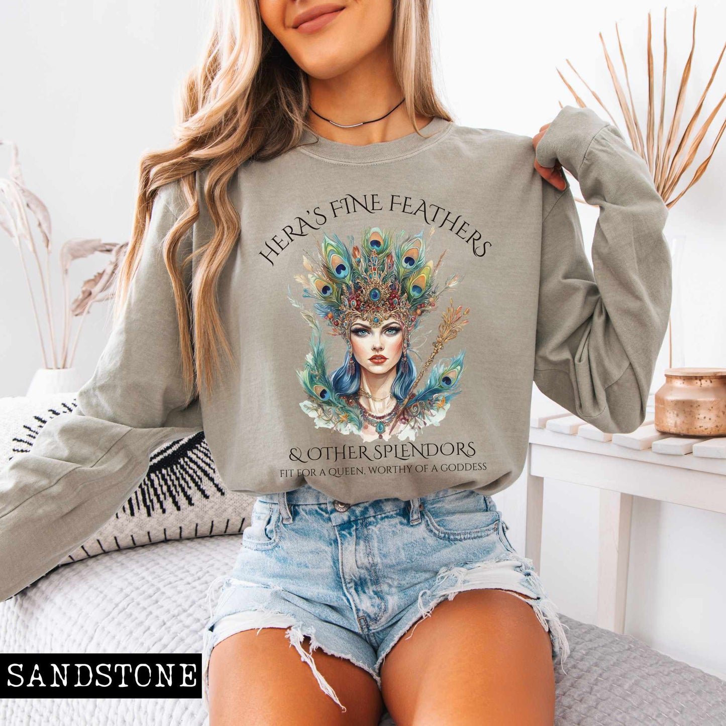Long-sleeve Hera's Fine Feathers & Other Splendors Long Sleeved Shirt The Mystic Eden