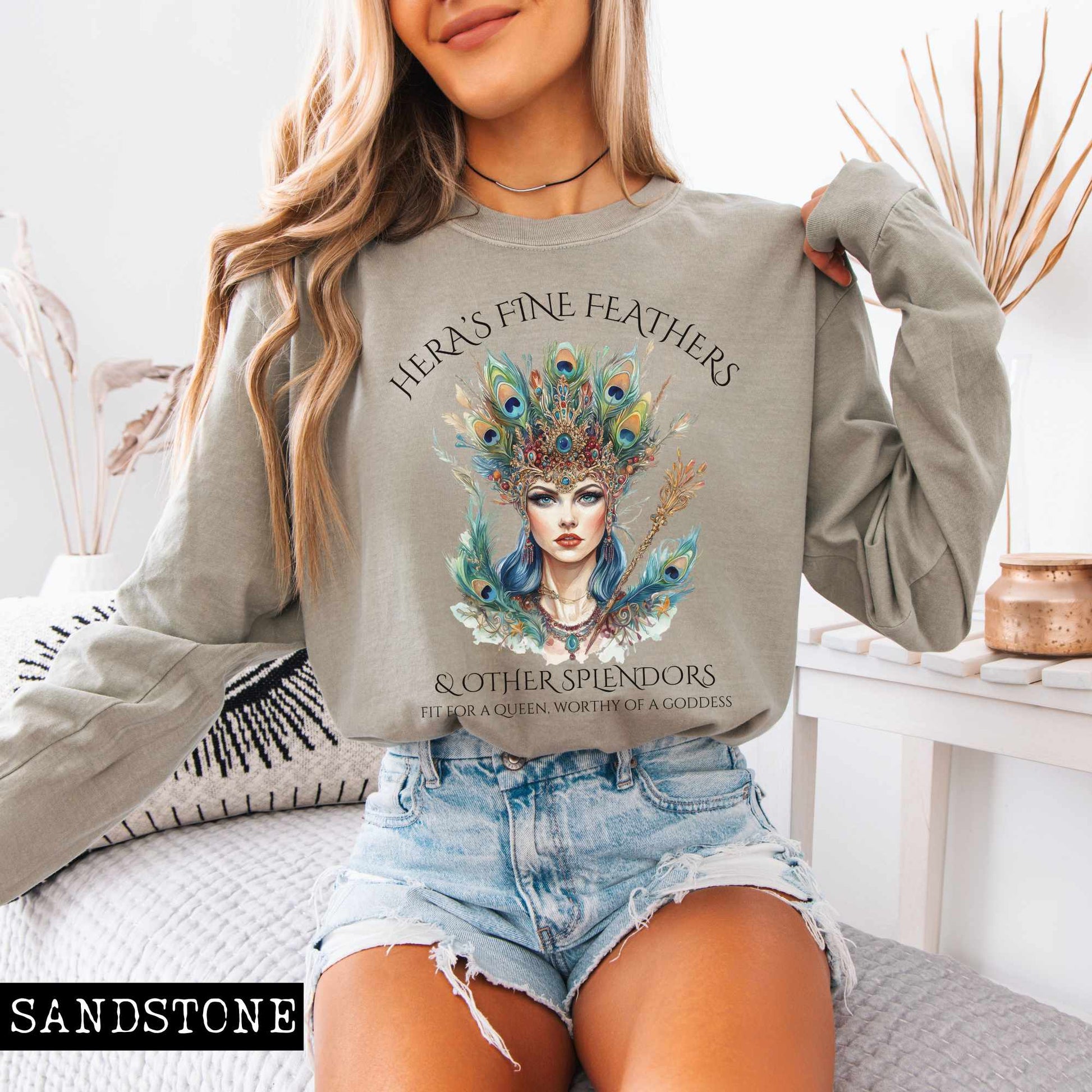 Long-sleeve Hera's Fine Feathers & Other Splendors Long Sleeved Shirt The Mystic Eden