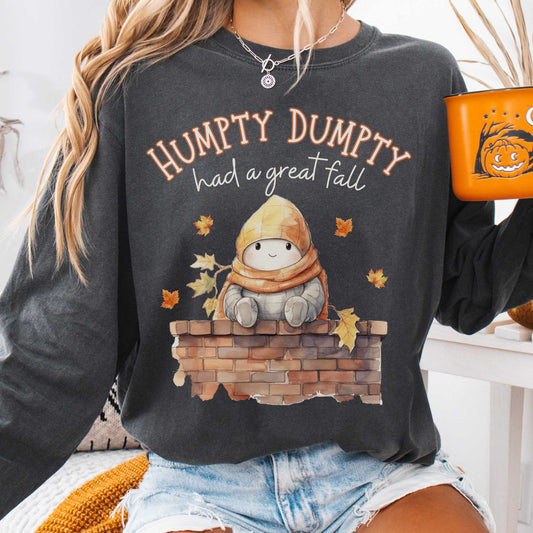Long-sleeve Humpty Dumpty Had a Great Fall Long Sleeved Tee The Mystic Eden