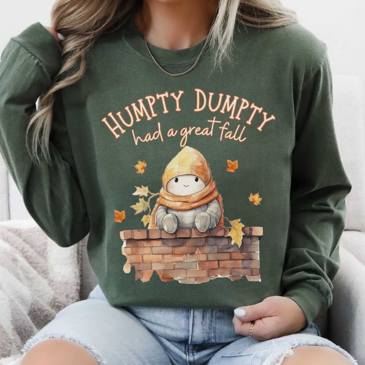 Long-sleeve Humpty Dumpty Had a Great Fall Long Sleeved Tee The Mystic Eden