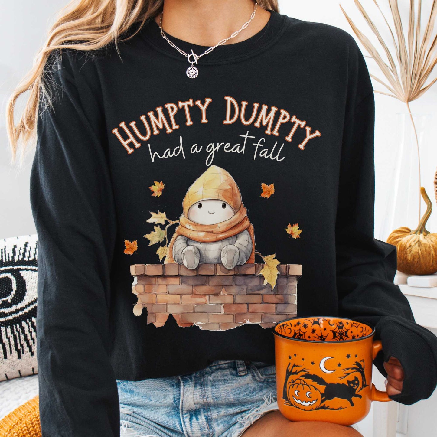 Long-sleeve Humpty Dumpty Had a Great Fall Long Sleeved Tee The Mystic Eden
