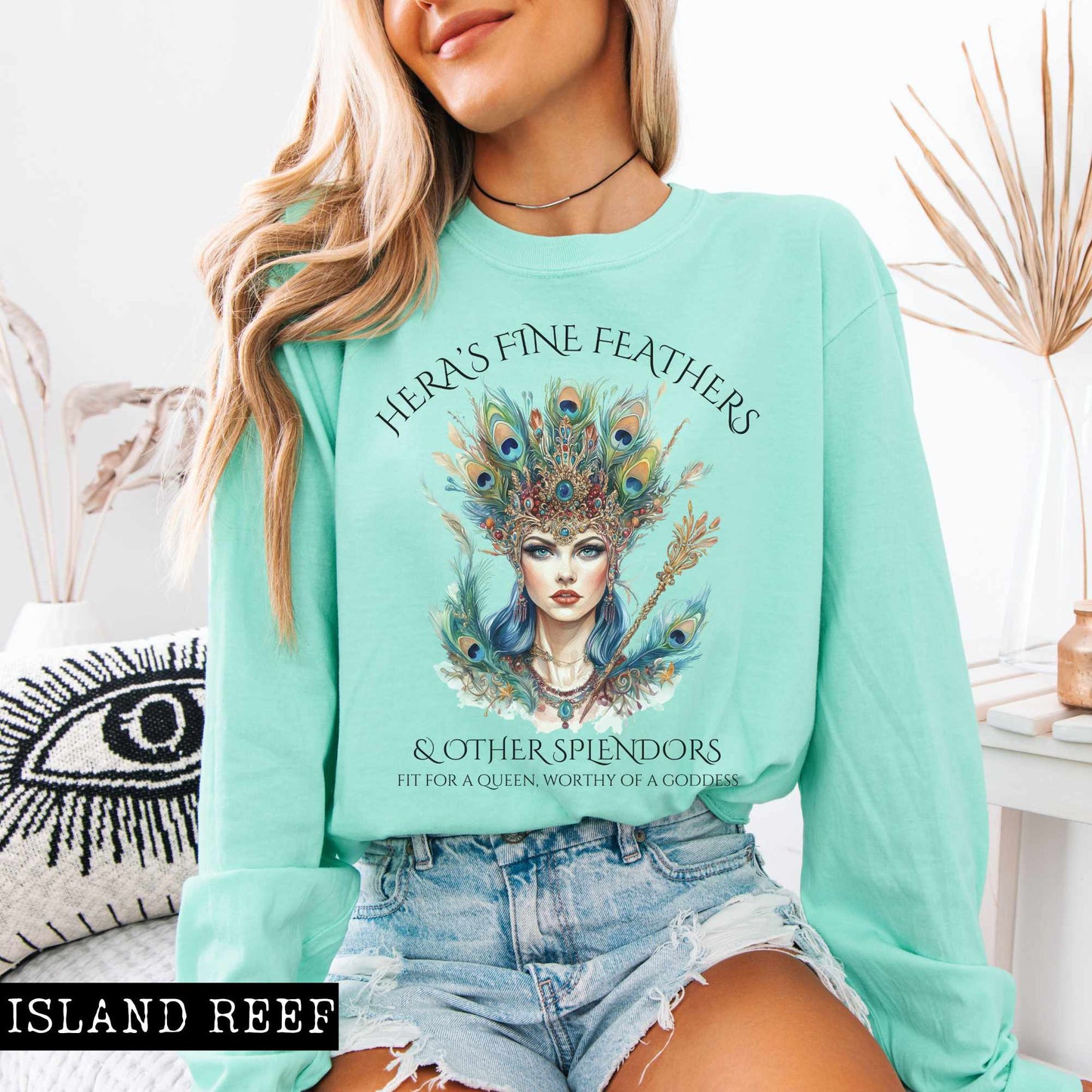 Long-sleeve Island Reef / S Hera's Fine Feathers & Other Splendors Long Sleeved Shirt The Mystic Eden