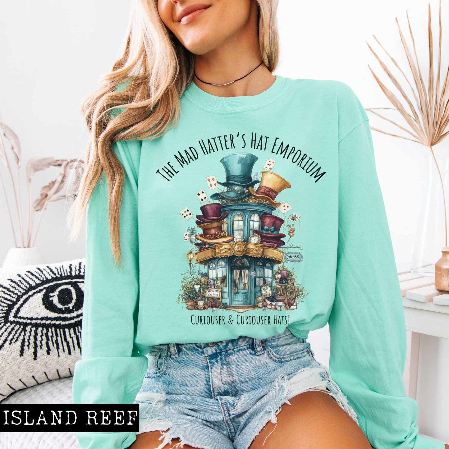 Long-sleeve Island Reef / S The Mad Hatter's Hat Emporium Long Sleeved Shirt The Mystic Eden