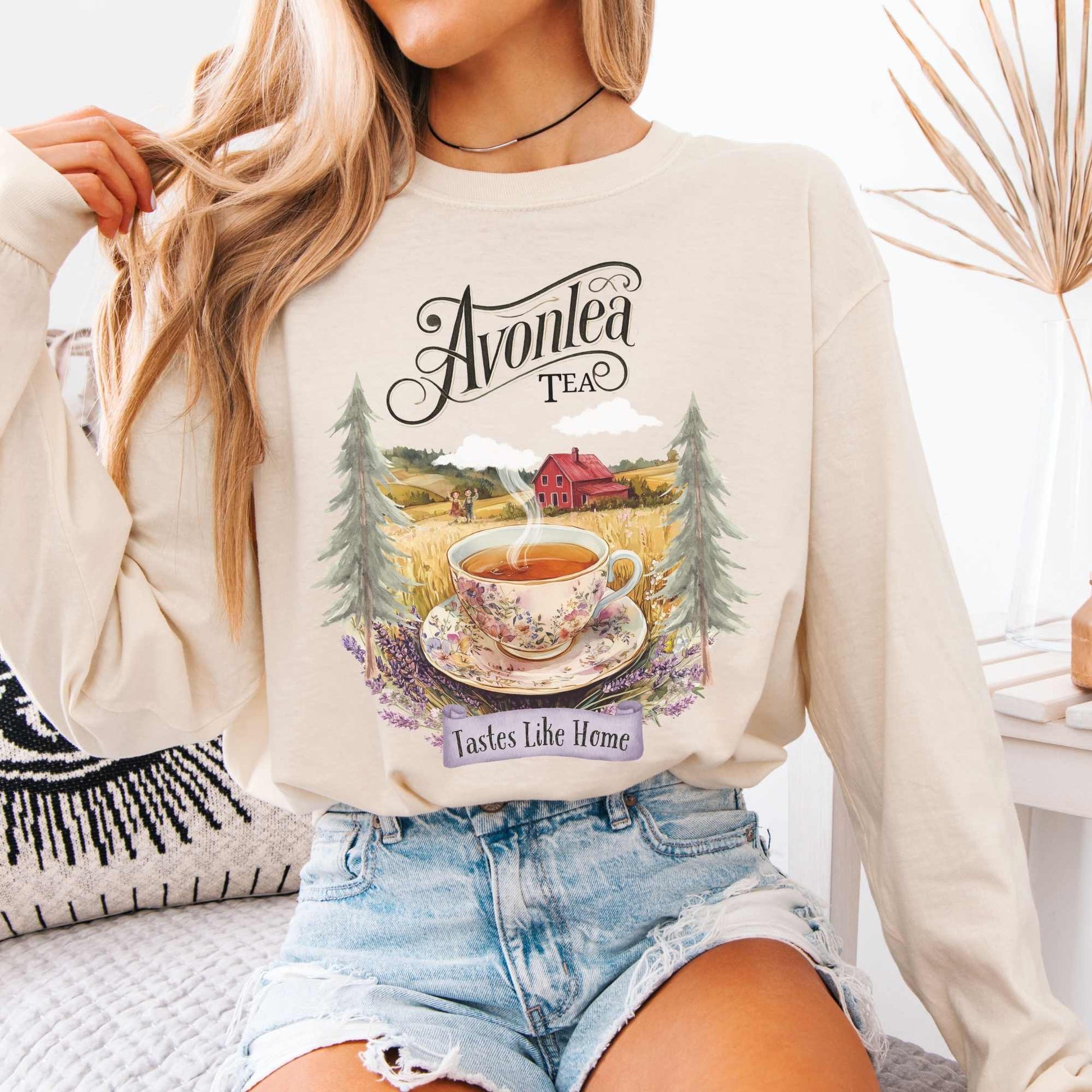 Long-sleeve Ivory / S Avonlea Tea Anne of Green Gables Long Sleeved Shirt The Mystic Eden
