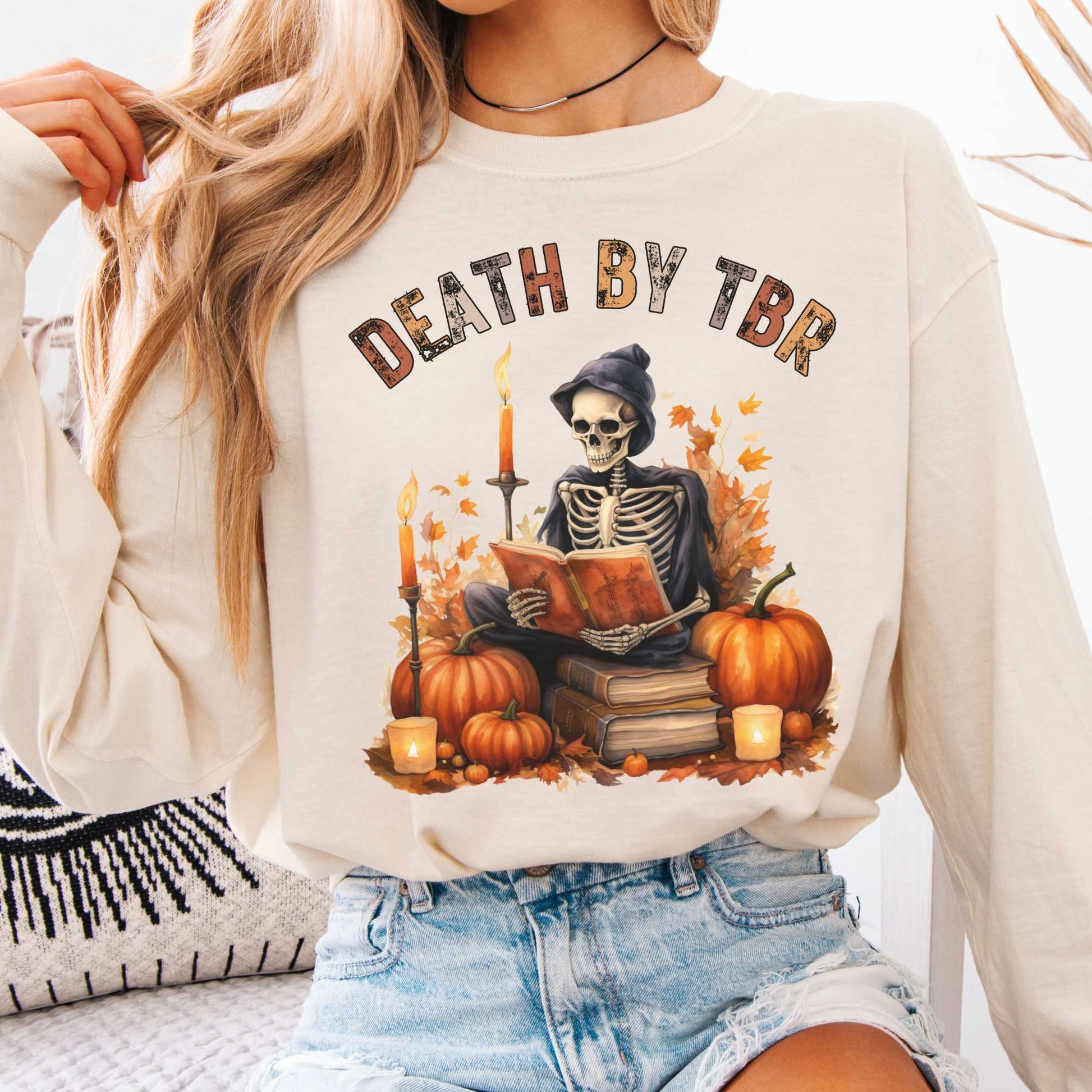 Long-sleeve Ivory / S Death by TBR Bookish Long Sleeve The Mystic Eden