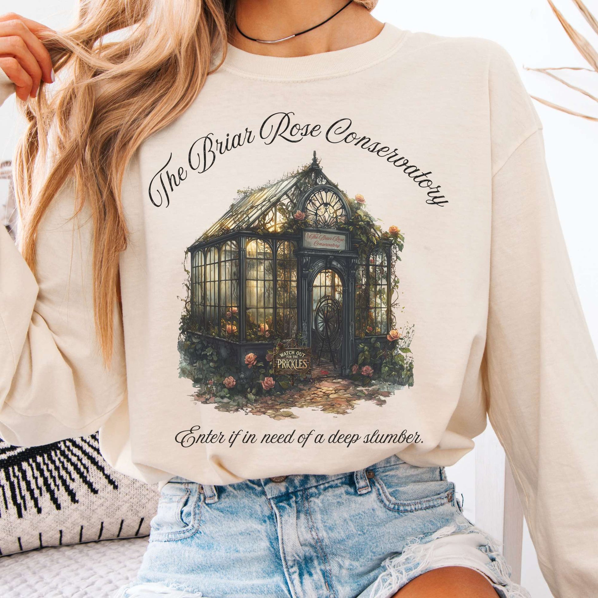 Long-sleeve Ivory / S The Briar Rose Conservatory Fairytale Long Sleeve Shirt The Mystic Eden