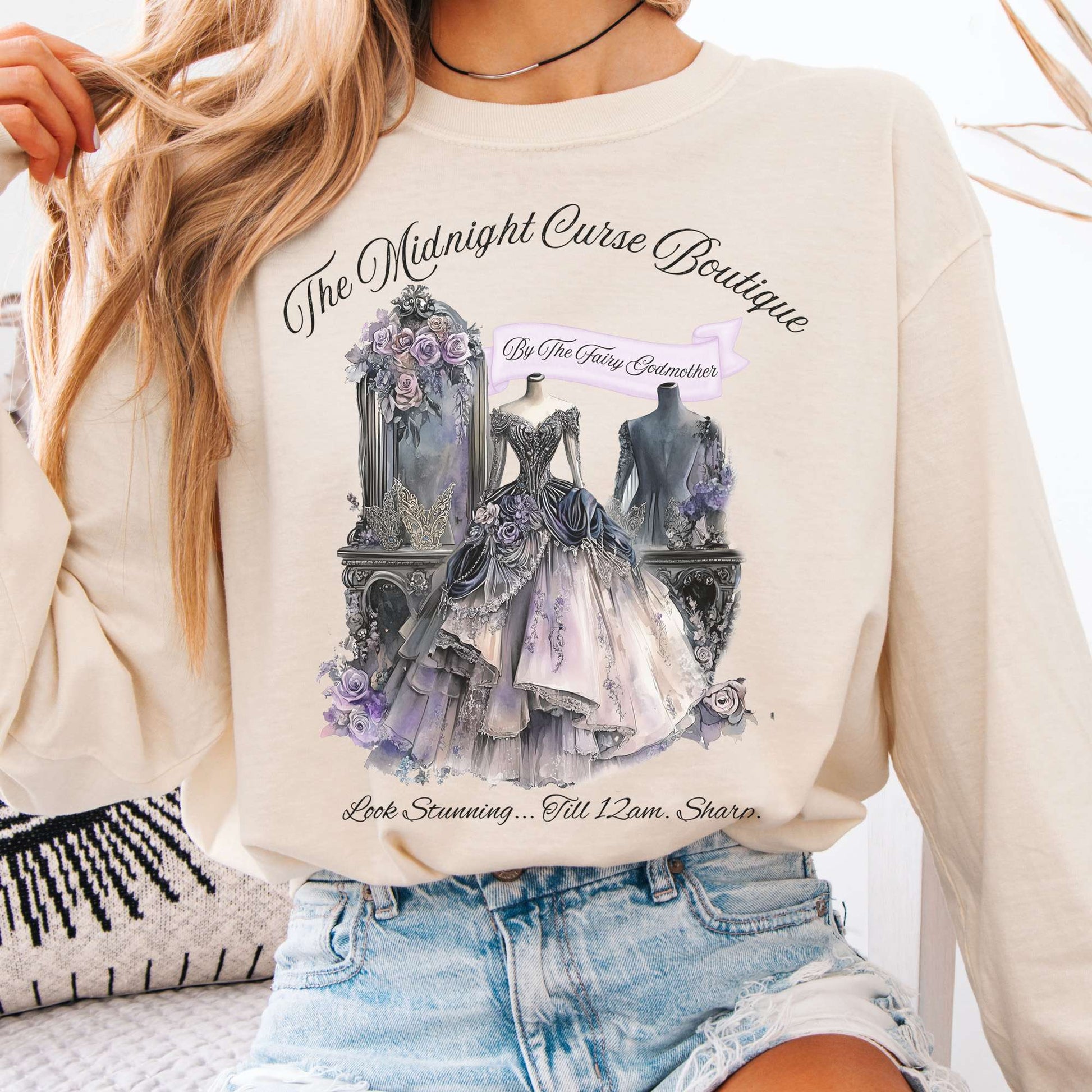 Long-sleeve Ivory / S The Midnight Curse Boutique Fairytale Long Sleeve Shirt The Mystic Eden