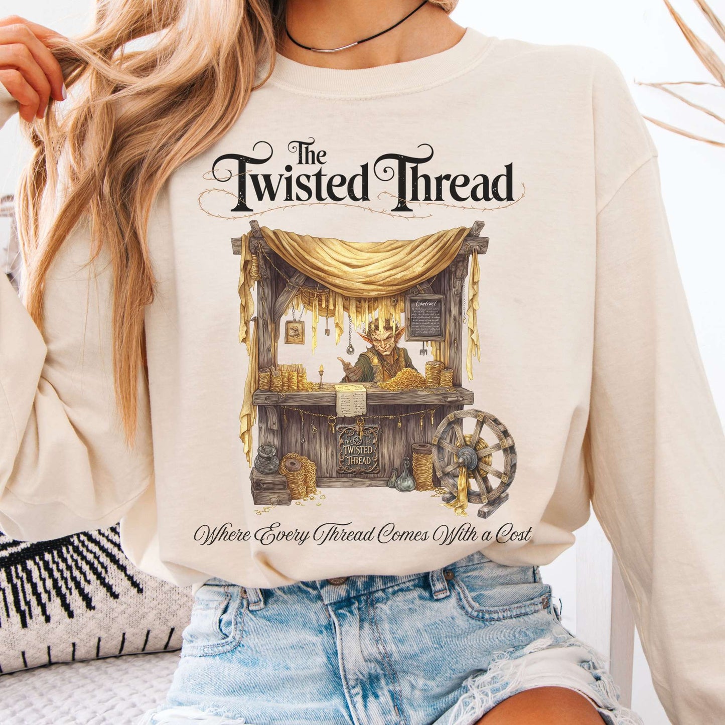 Long-sleeve Ivory / S The Twisted Thread Fairytale Long Sleeve Shirt The Mystic Eden