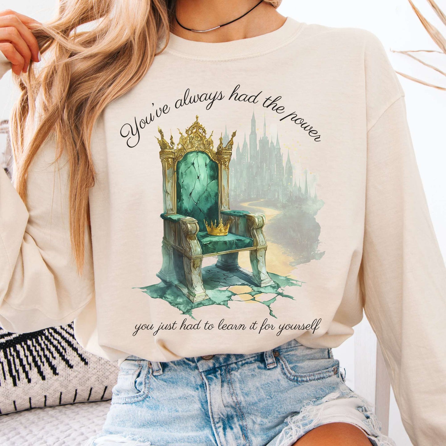 Long-sleeve Ivory / S You've Always Had The Power Long Sleeve Shirt The Mystic Eden