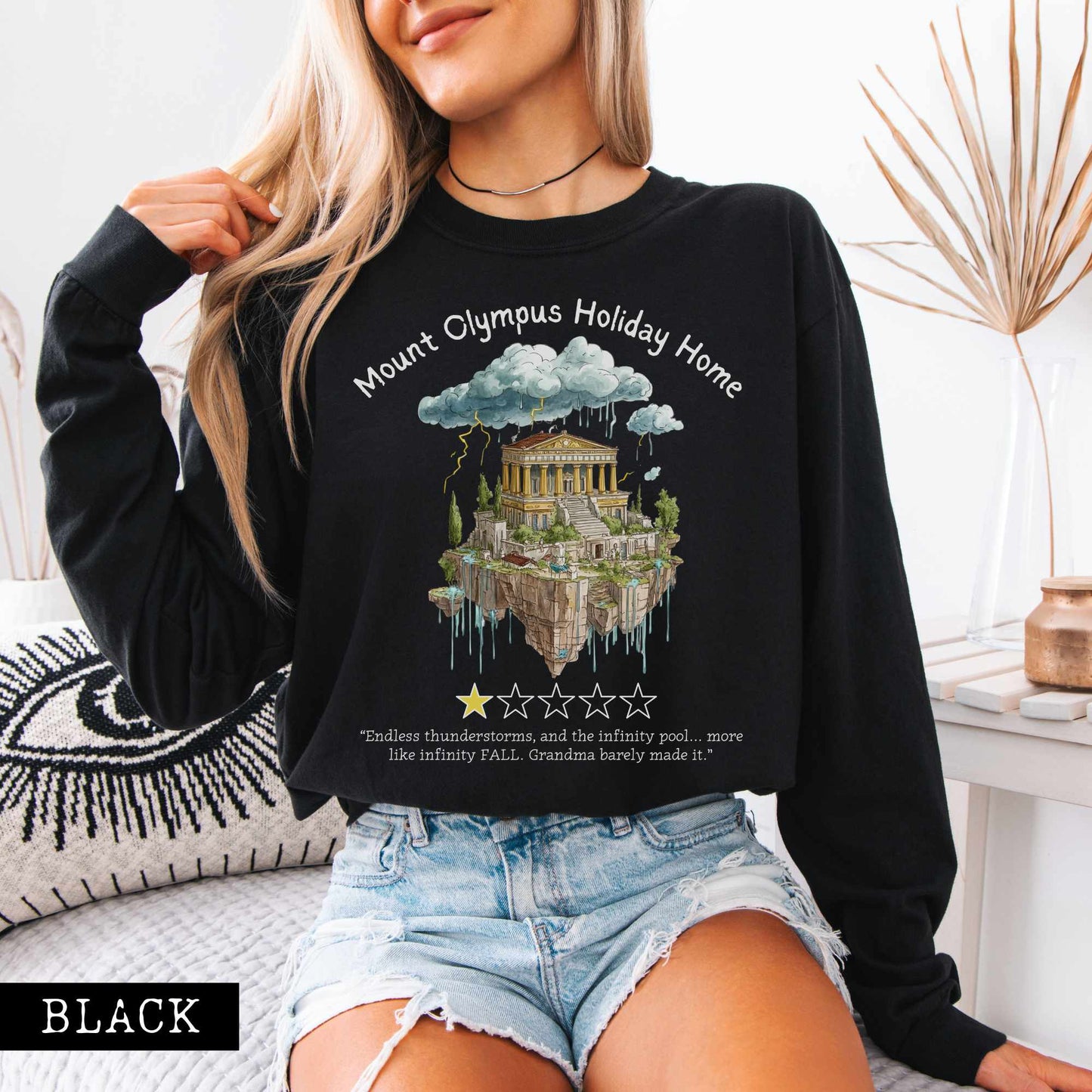 Long-sleeve Mount Olympus Holiday Home Long Sleeved Shirt The Mystic Eden