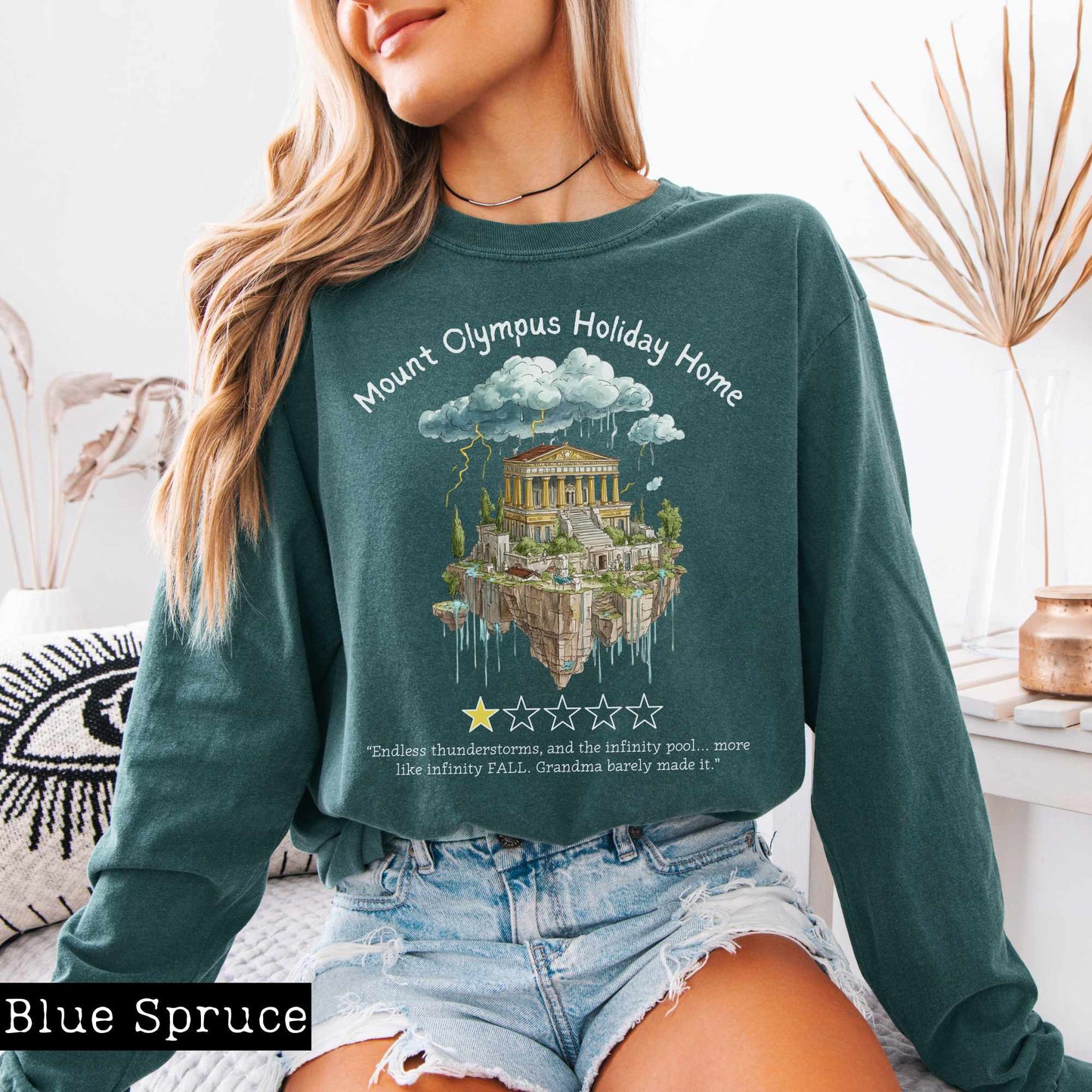 Long-sleeve Mount Olympus Holiday Home Long Sleeved Shirt The Mystic Eden