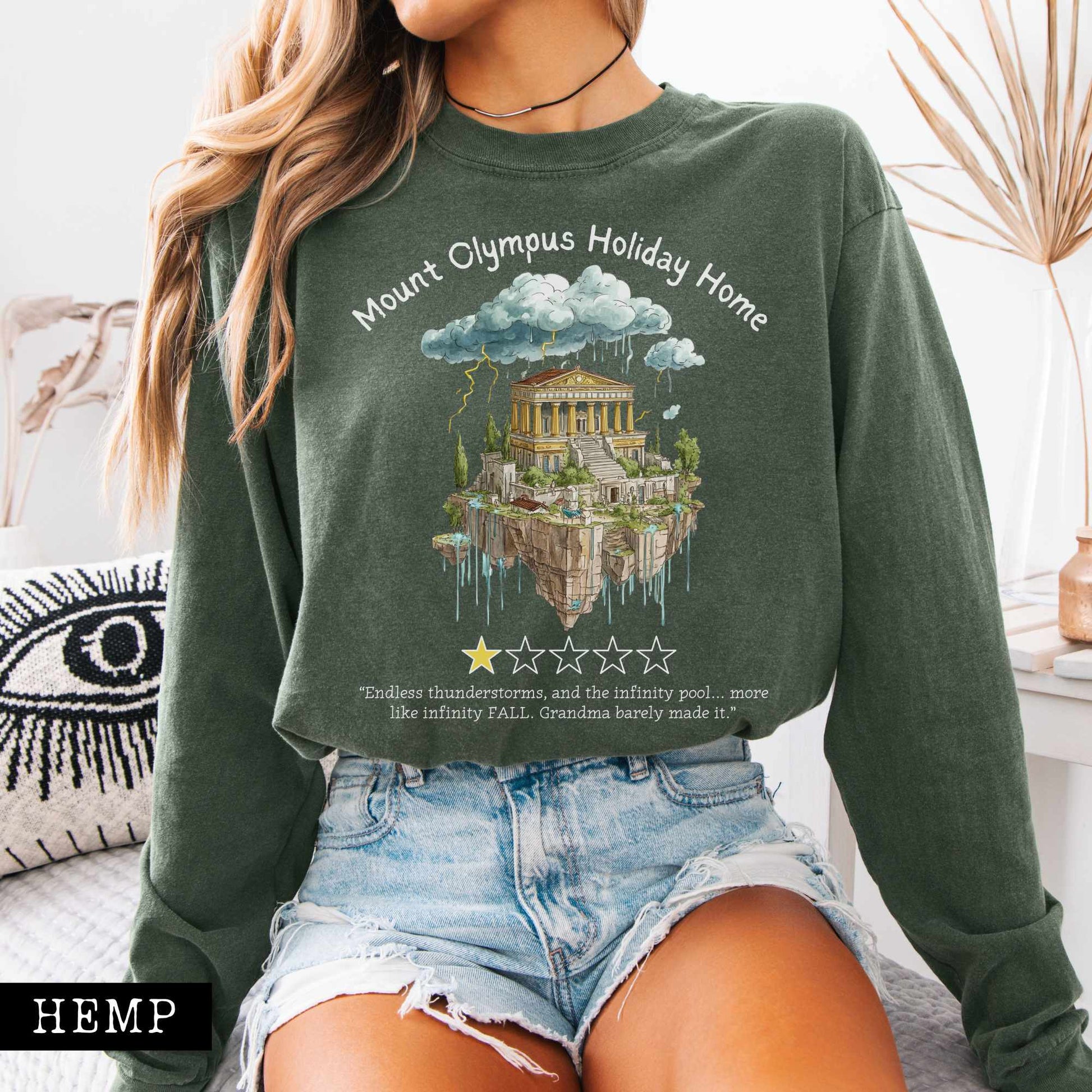 Long-sleeve Mount Olympus Holiday Home Long Sleeved Shirt The Mystic Eden