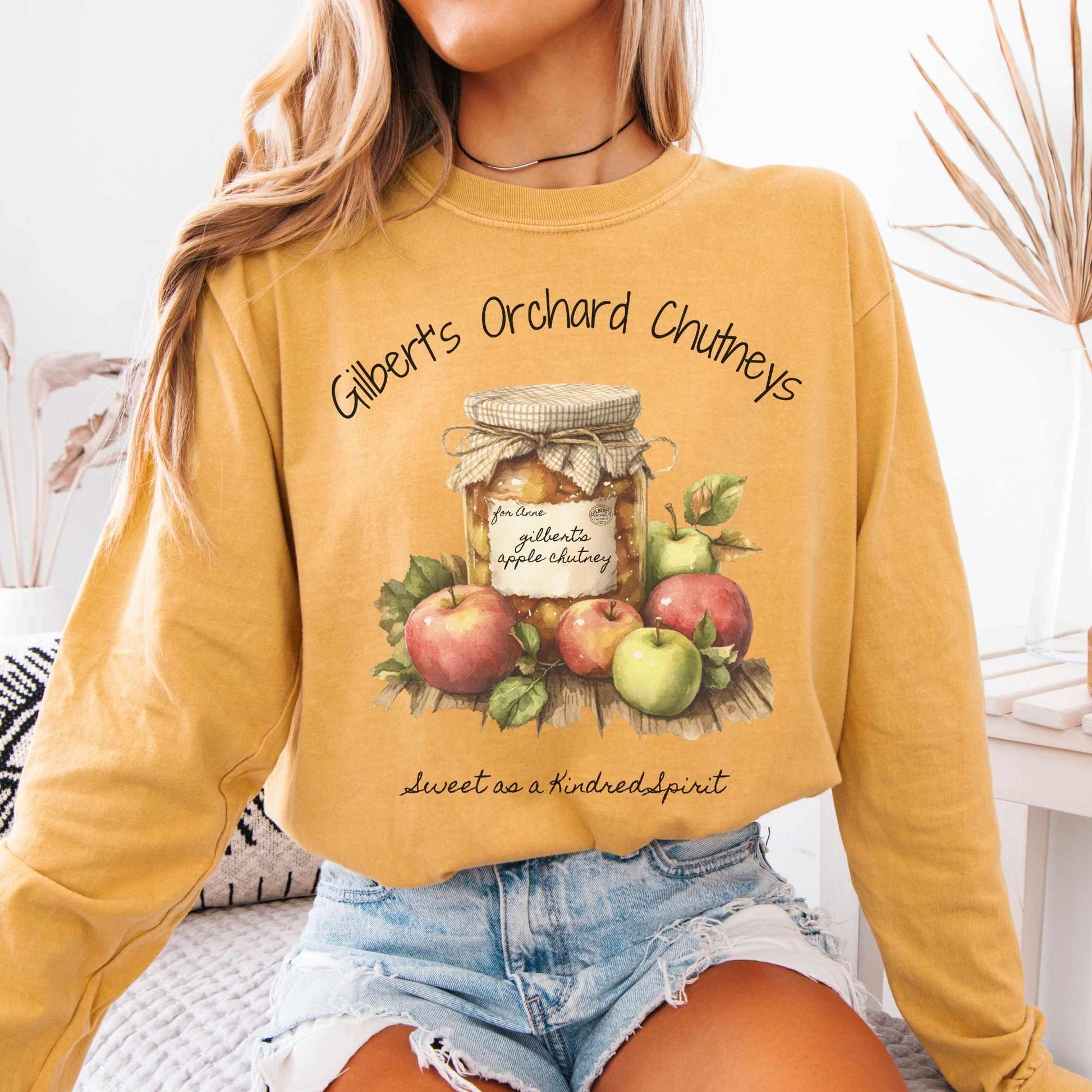 Long-sleeve Mustard / S Gilbert's Orchard Chutneys Long Sleeved Shirt The Mystic Eden