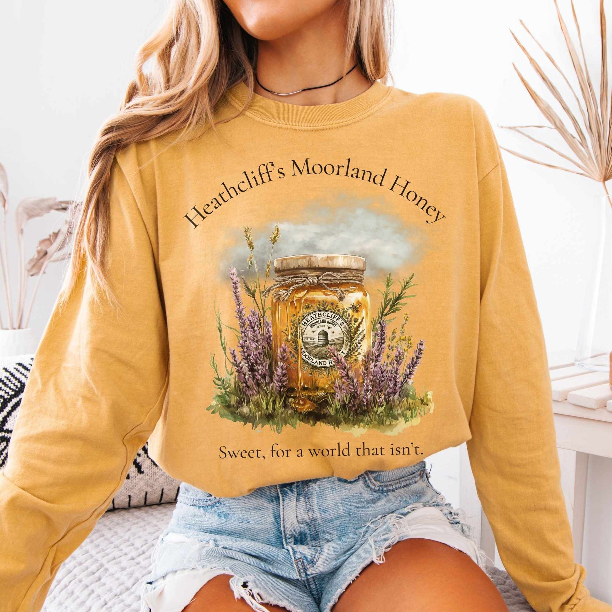 Long-sleeve Mustard / S Heathcliff's Moorland Honey Long Sleeved Shirt The Mystic Eden