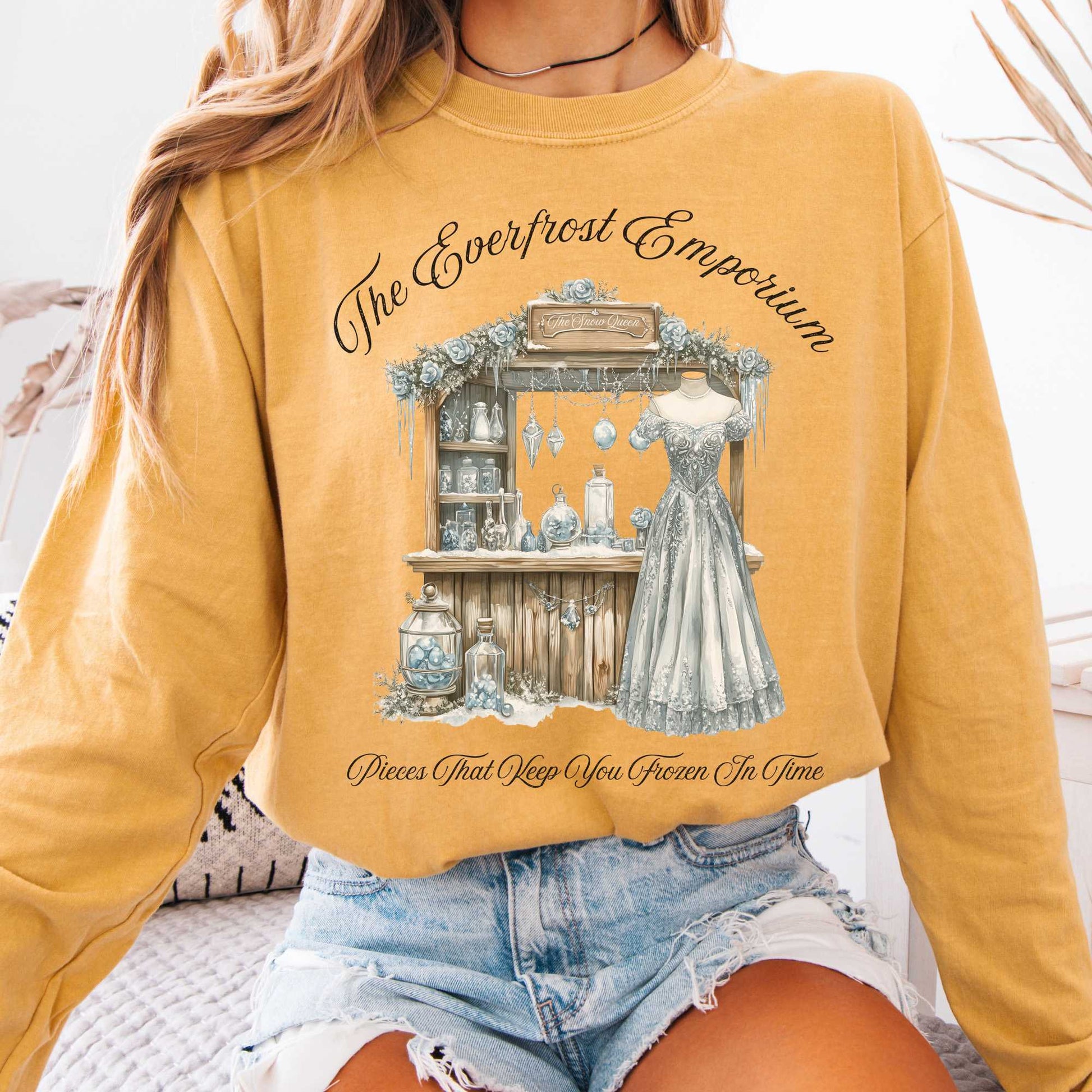 Long-sleeve Mustard / S The Everfrost Emporium Fairytale Long Sleeve Shirt The Mystic Eden