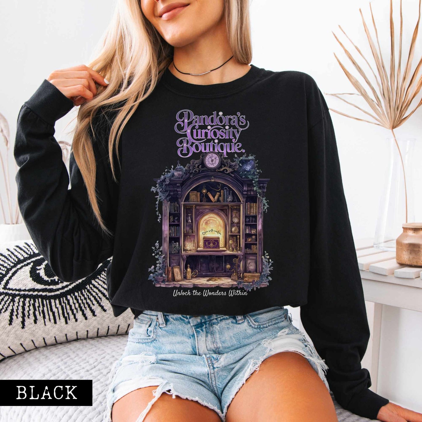 Long-sleeve Pandora's Curiosity Boutique Long Sleeved Shirt The Mystic Eden