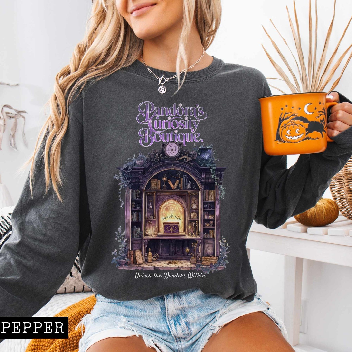 Long-sleeve Pandora's Curiosity Boutique Long Sleeved Shirt The Mystic Eden