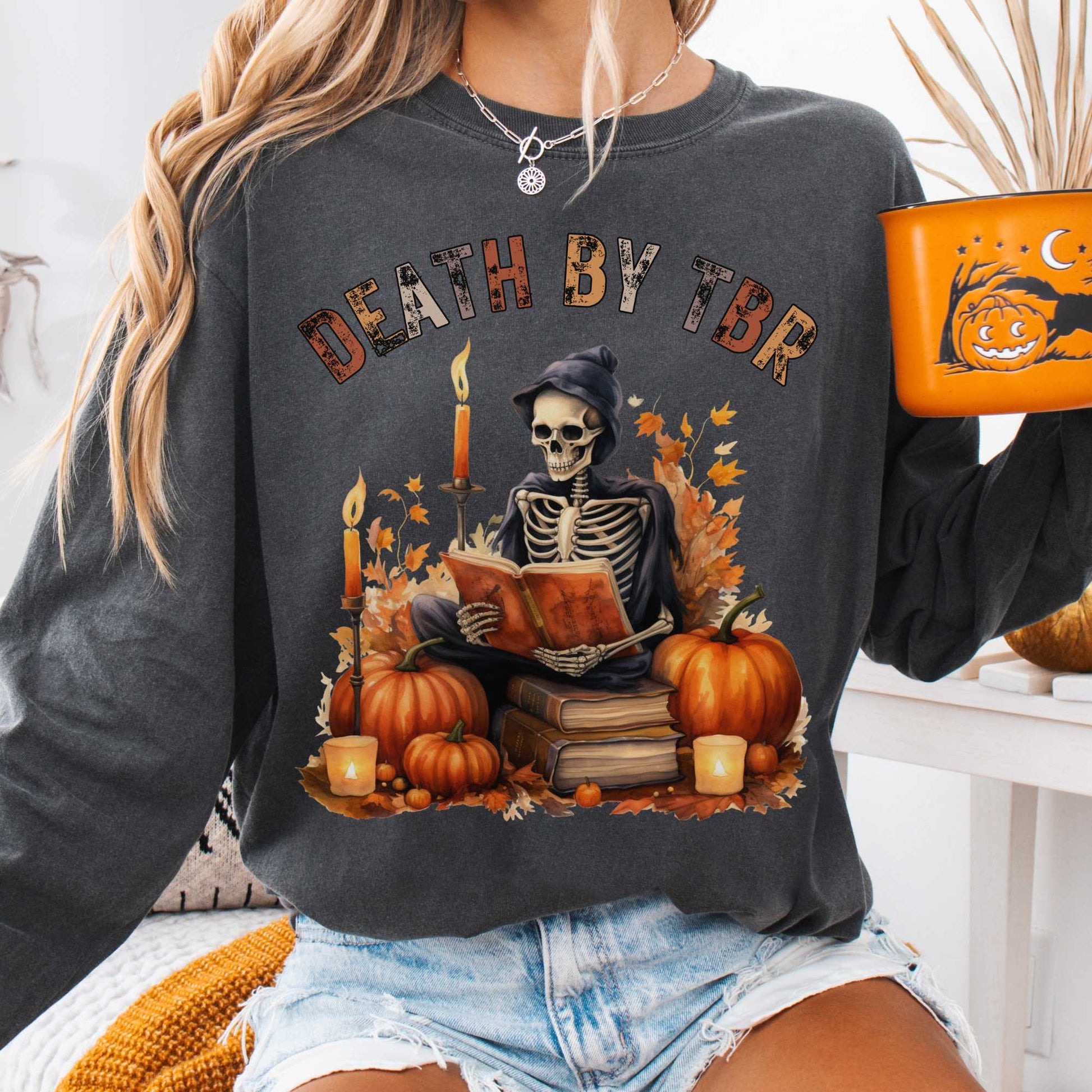 Long-sleeve Pepper / S Death by TBR Bookish Long Sleeve The Mystic Eden