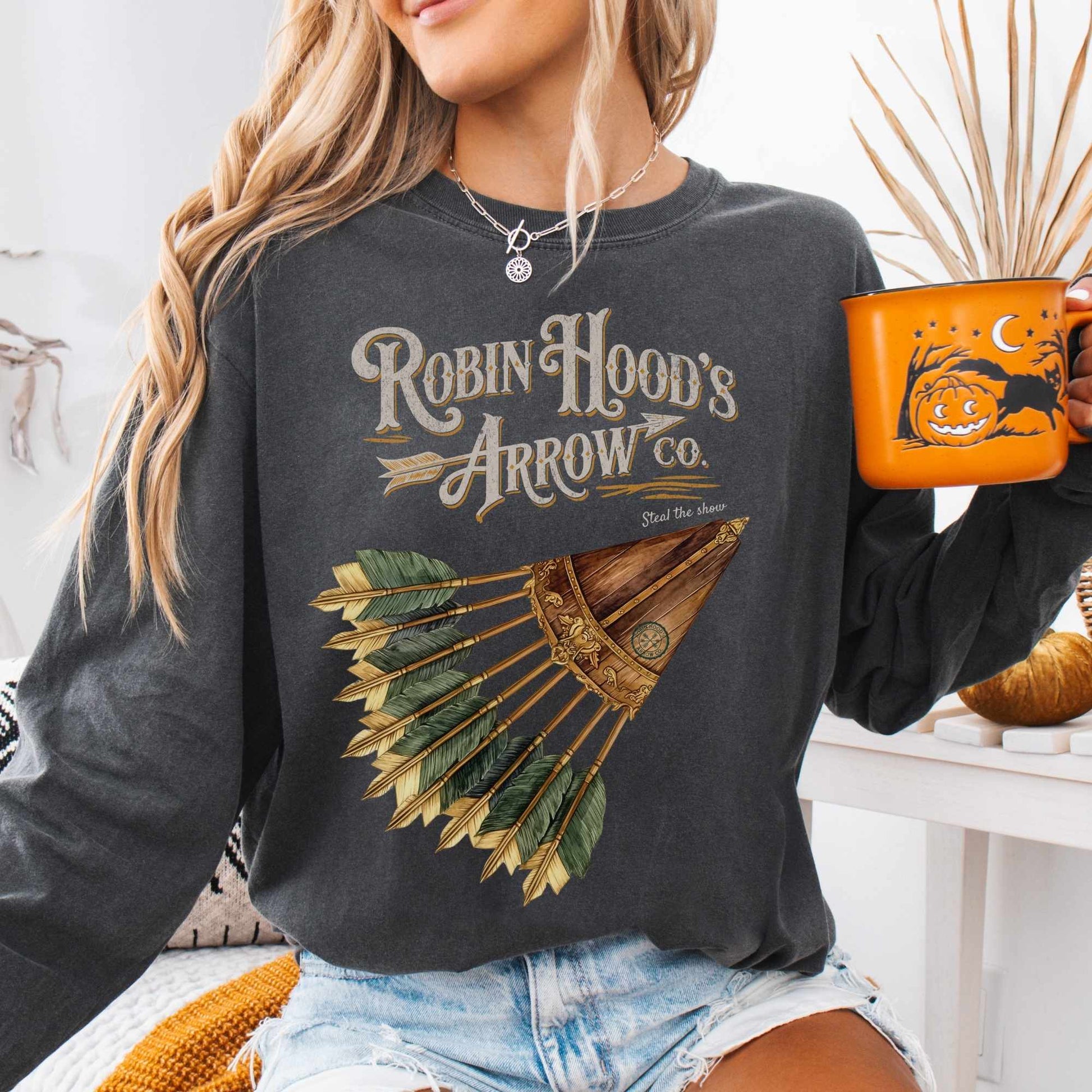Long-sleeve Pepper / S Robin Hood's Arrow Co. Long Sleeved Shirt The Mystic Eden