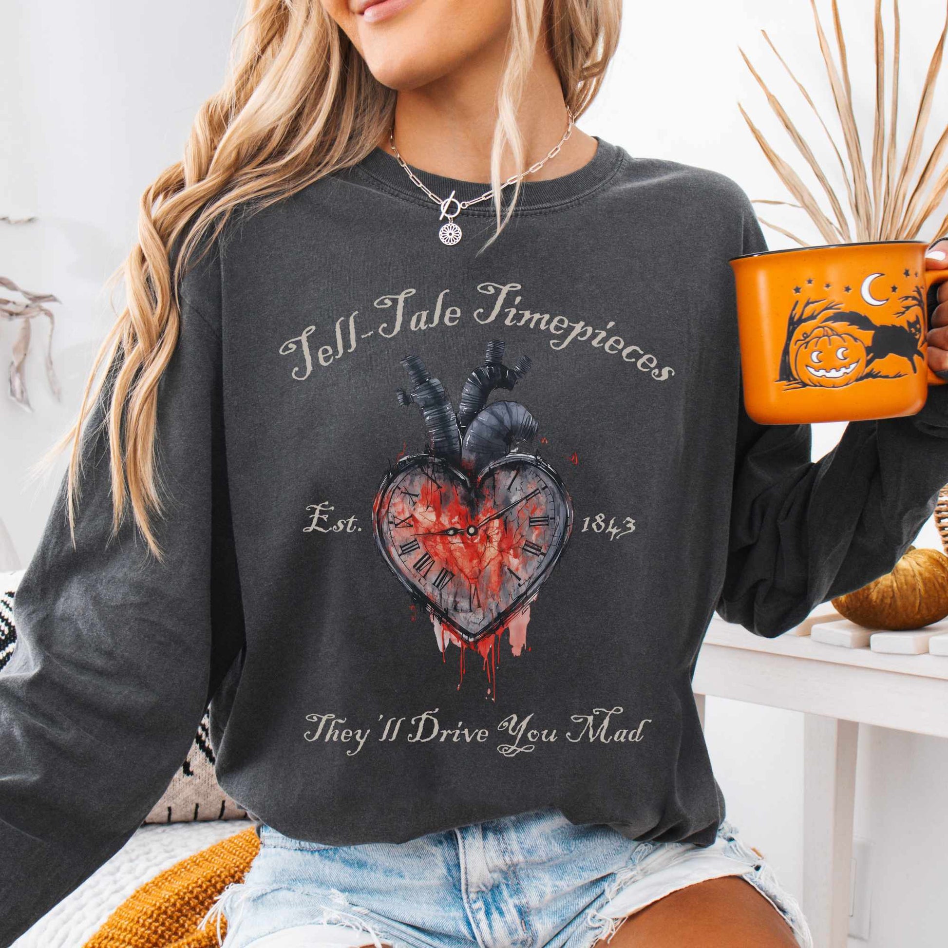 Long-sleeve Pepper / S Tell-Tale Timepieces Long Sleeved Shirt The Mystic Eden