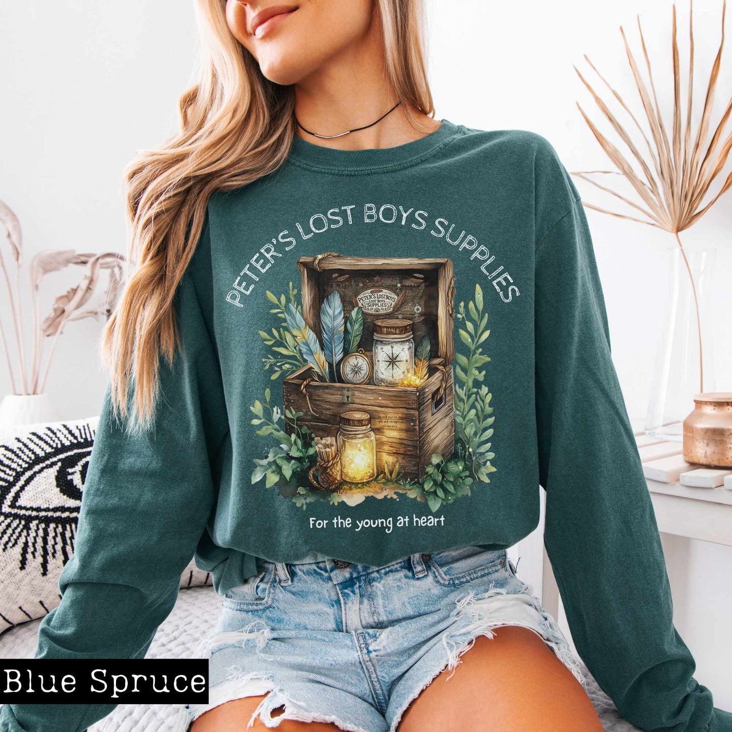 Long-sleeve Peter's Lost Boys Supplies Peter Pan Long Sleeved Shirt The Mystic Eden