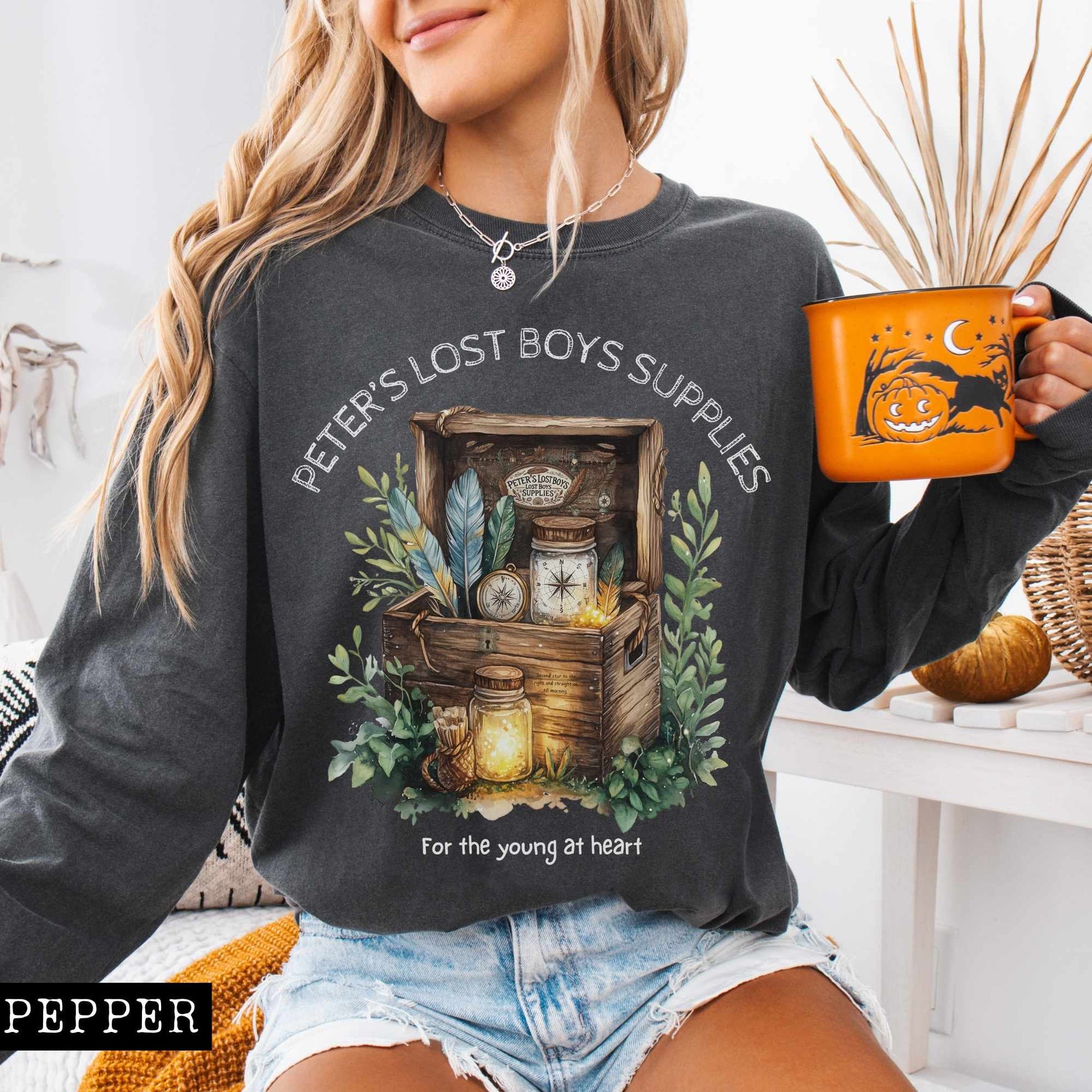 Long-sleeve Peter's Lost Boys Supplies Peter Pan Long Sleeved Shirt The Mystic Eden
