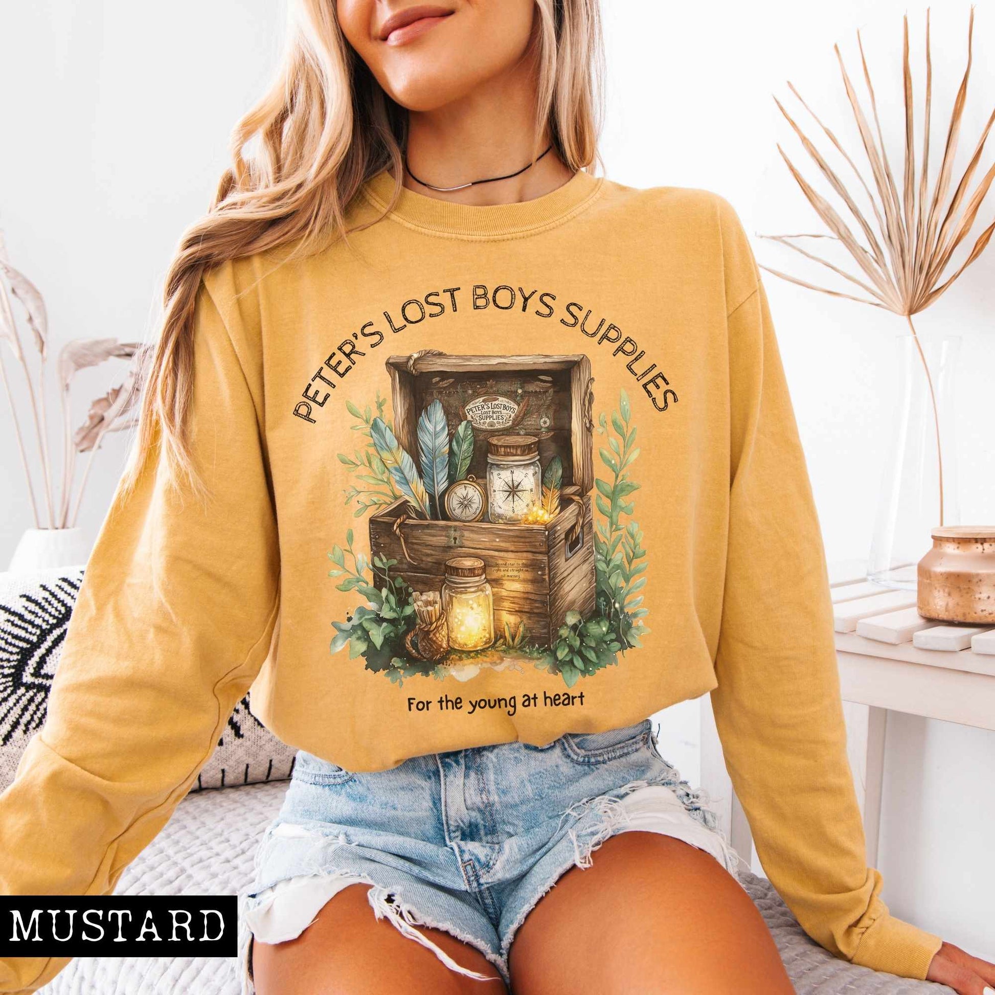 Long-sleeve Peter's Lost Boys Supplies Peter Pan Long Sleeved Shirt The Mystic Eden