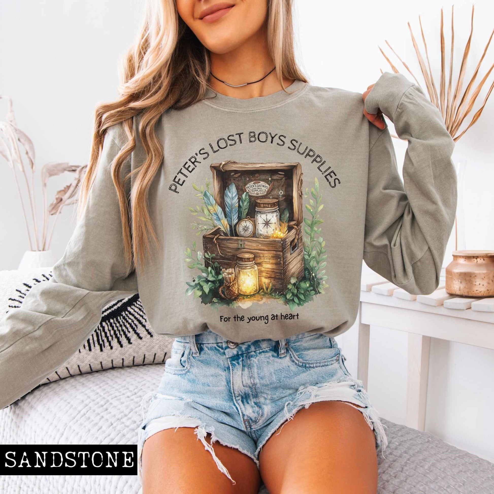 Long-sleeve Peter's Lost Boys Supplies Peter Pan Long Sleeved Shirt The Mystic Eden