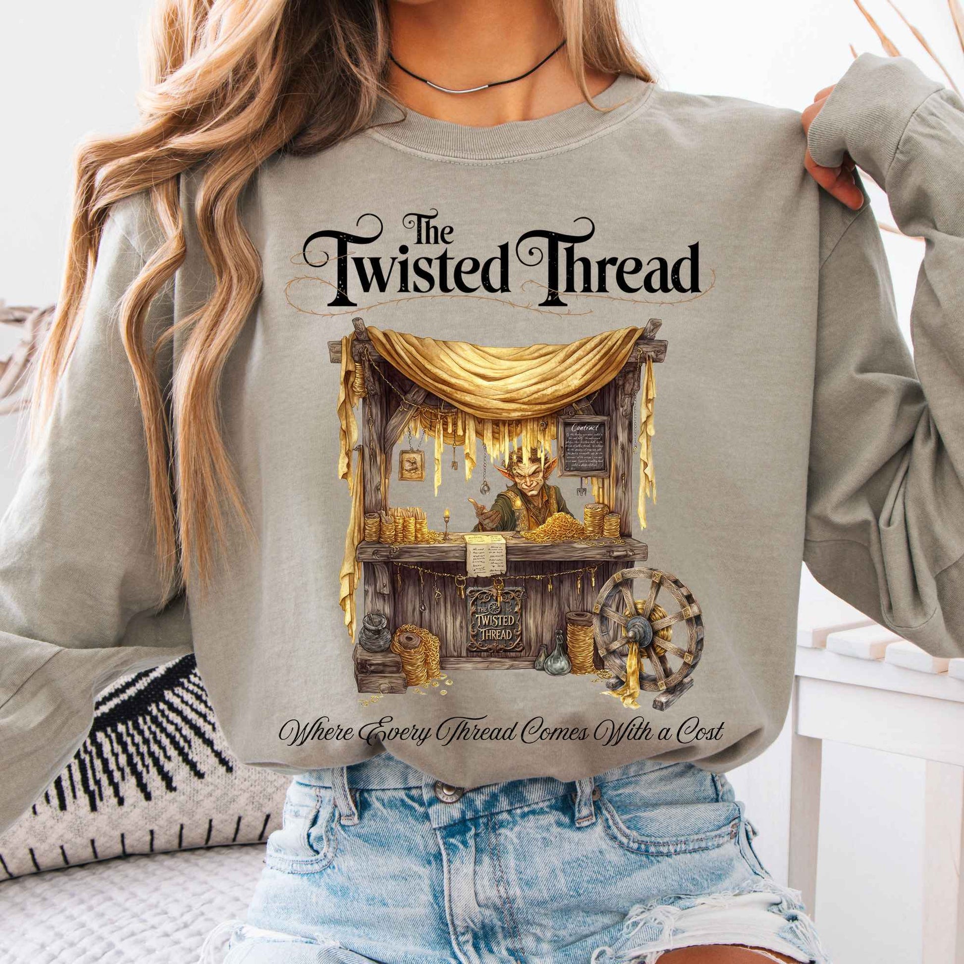 Long-sleeve Sandstone / S The Twisted Thread Fairytale Long Sleeve Shirt The Mystic Eden