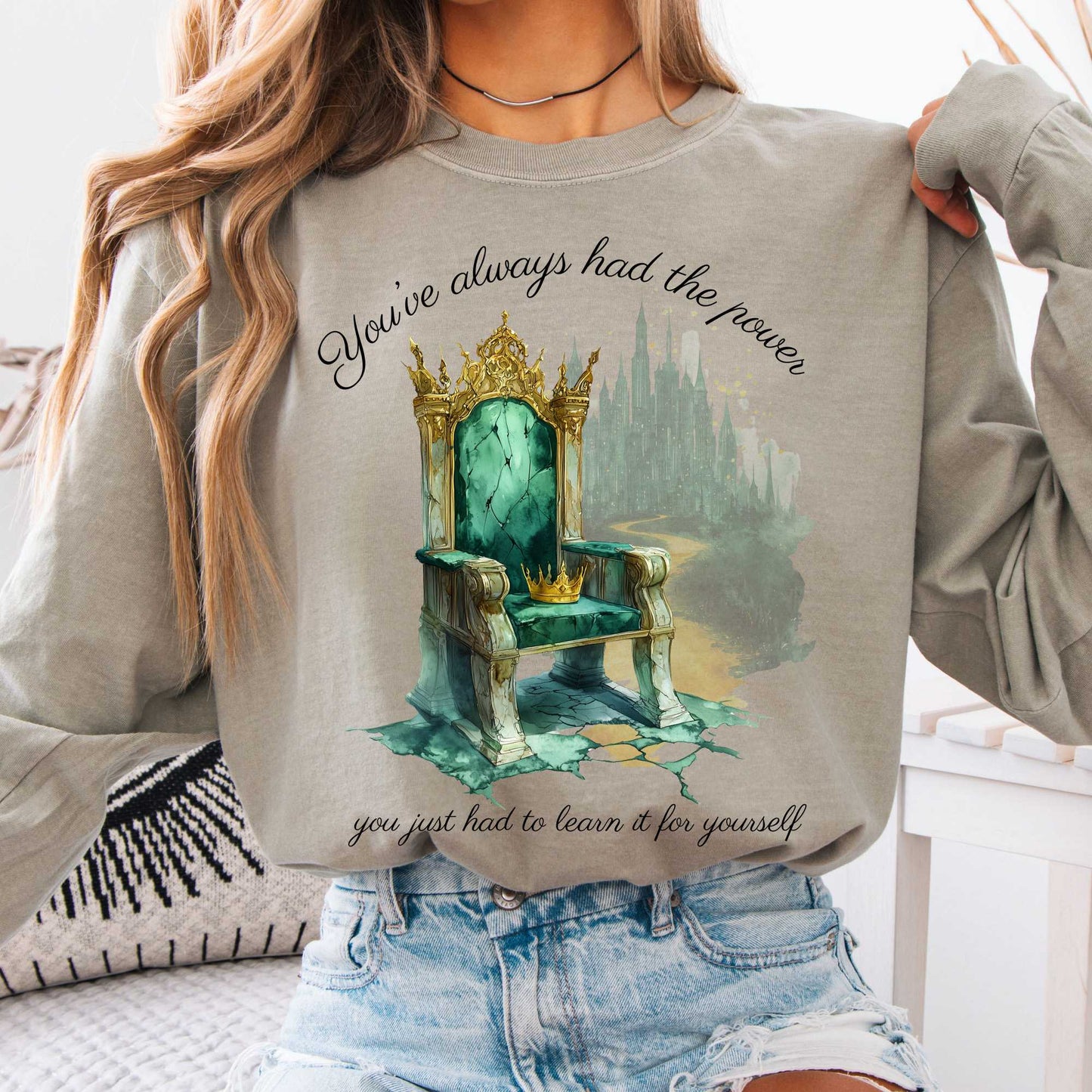 Long-sleeve Sandstone / S You've Always Had The Power Long Sleeve Shirt The Mystic Eden