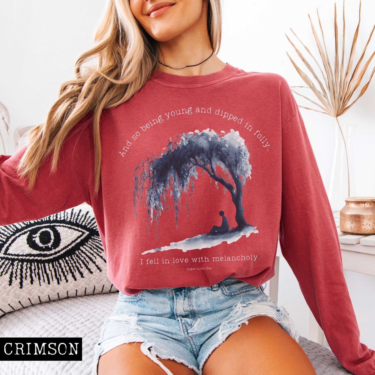 Long-sleeve So Being Young Edgar Allan Poe Long Sleeved Shirt The Mystic Eden