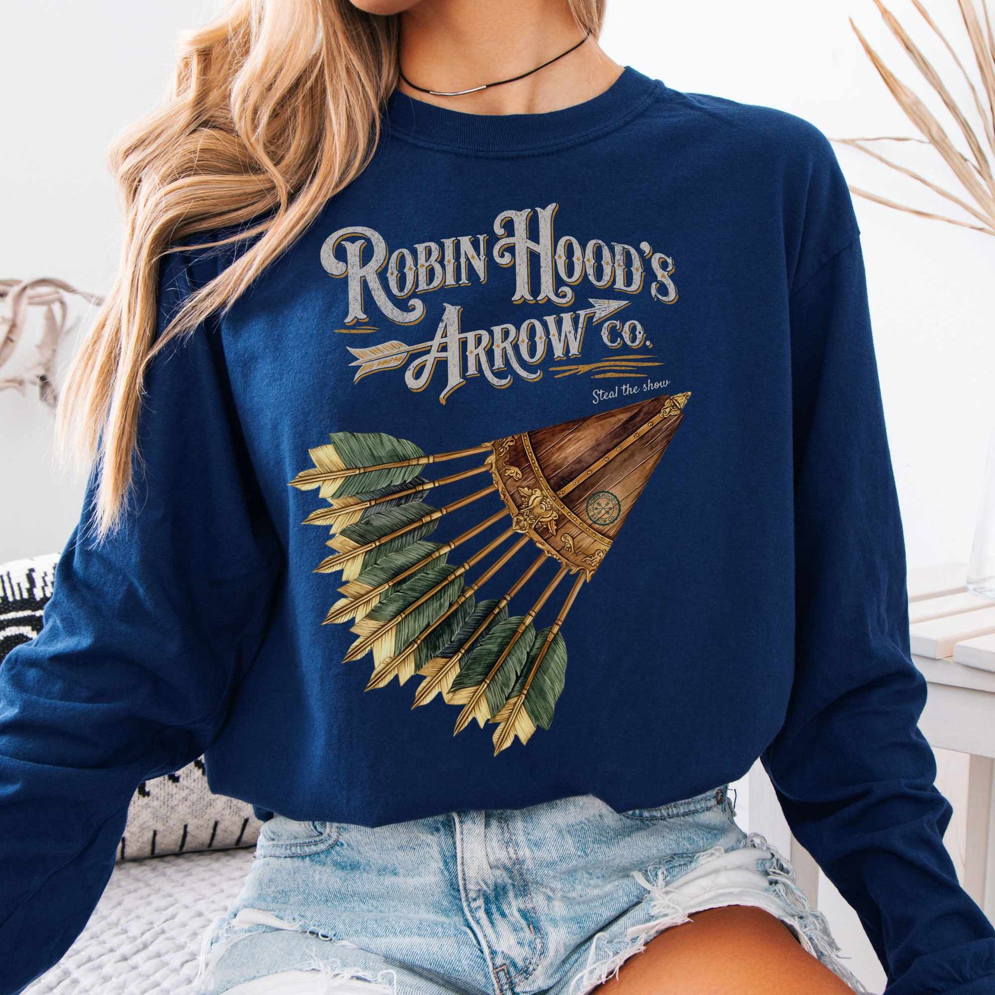 Long-sleeve True Navy / S Robin Hood's Arrow Co. Long Sleeved Shirt The Mystic Eden