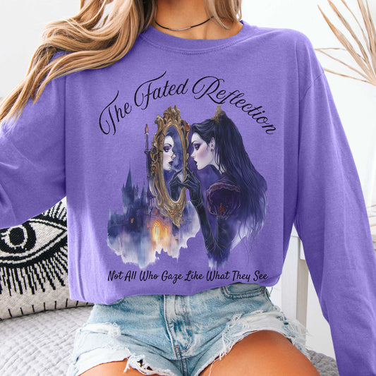 Long-sleeve Violet / S The Fated Reflection Fairytale Long Sleeve Shirt The Mystic Eden
