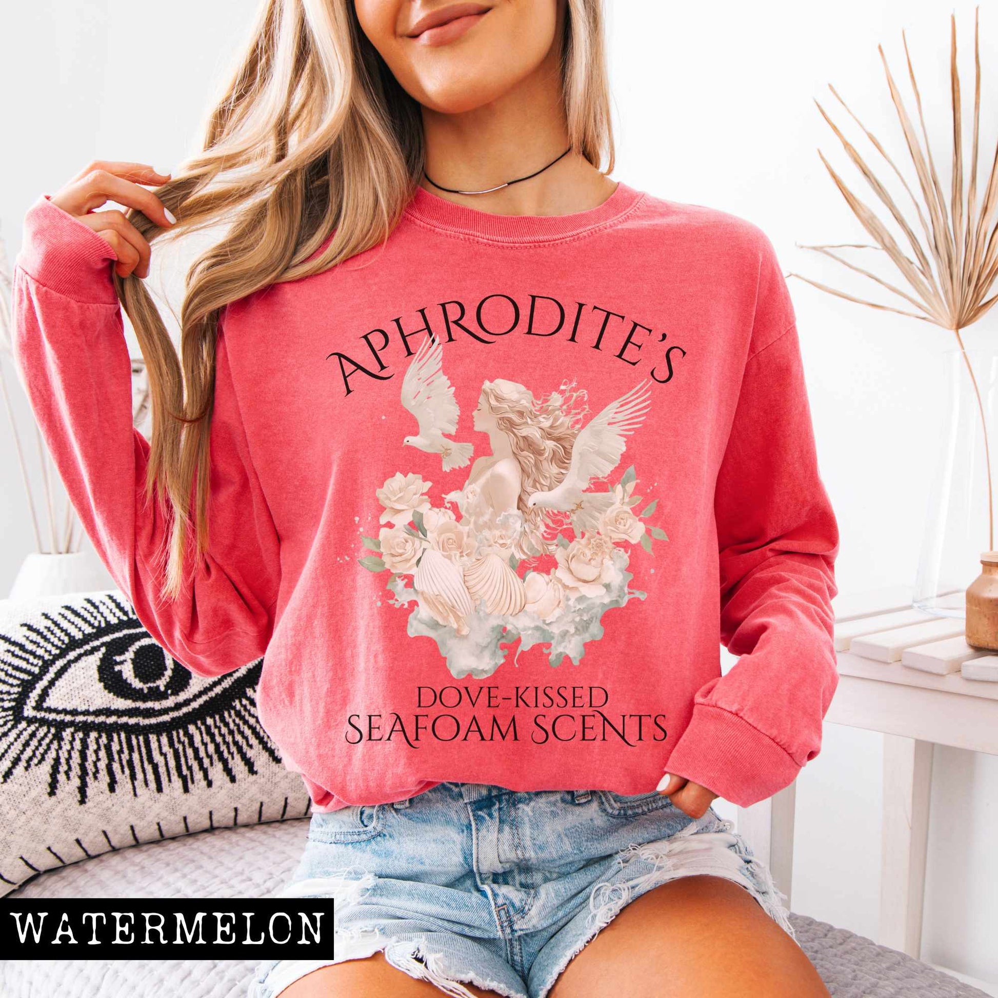 Long-sleeve Watermelon / S Aphrodite's Seafoam Scents Long Sleeved Shirt The Mystic Eden