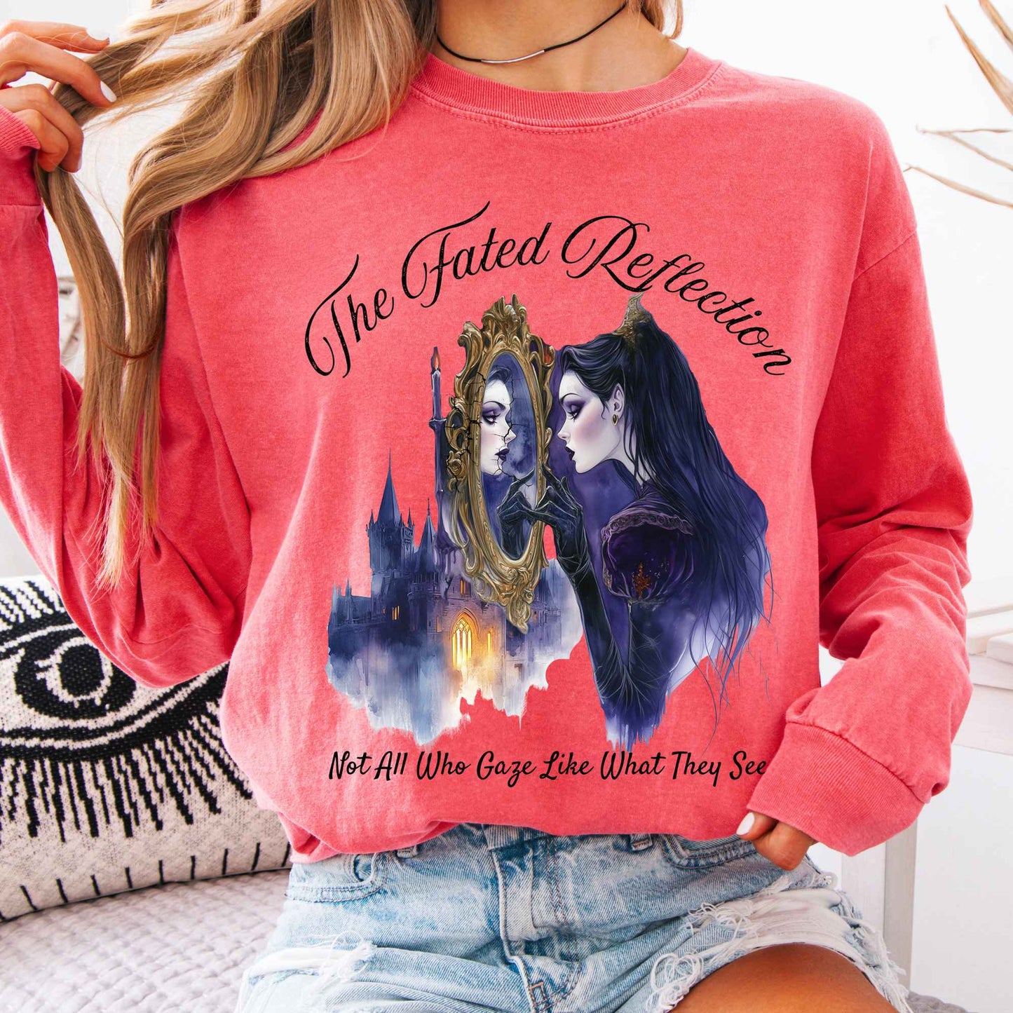 Long-sleeve Watermelon / S The Fated Reflection Fairytale Long Sleeve Shirt The Mystic Eden