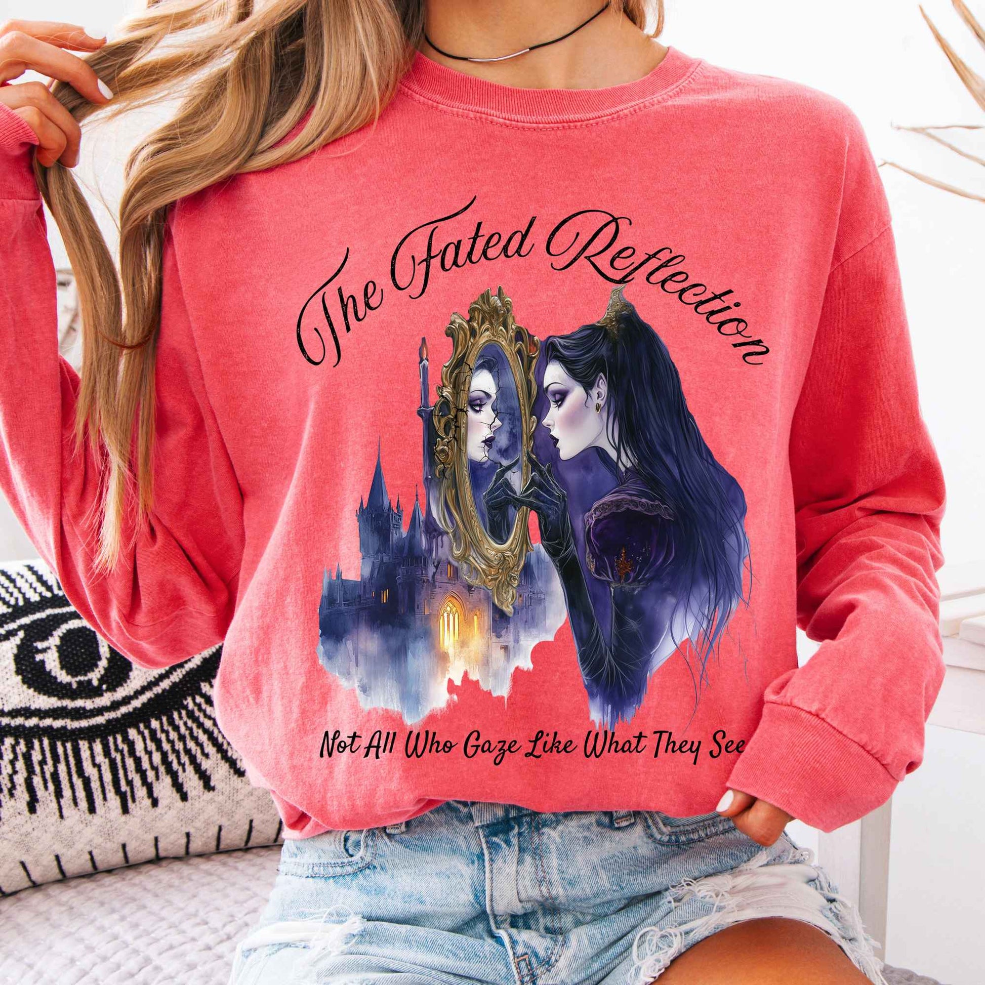 Long-sleeve Watermelon / S The Fated Reflection Fairytale Long Sleeve Shirt The Mystic Eden