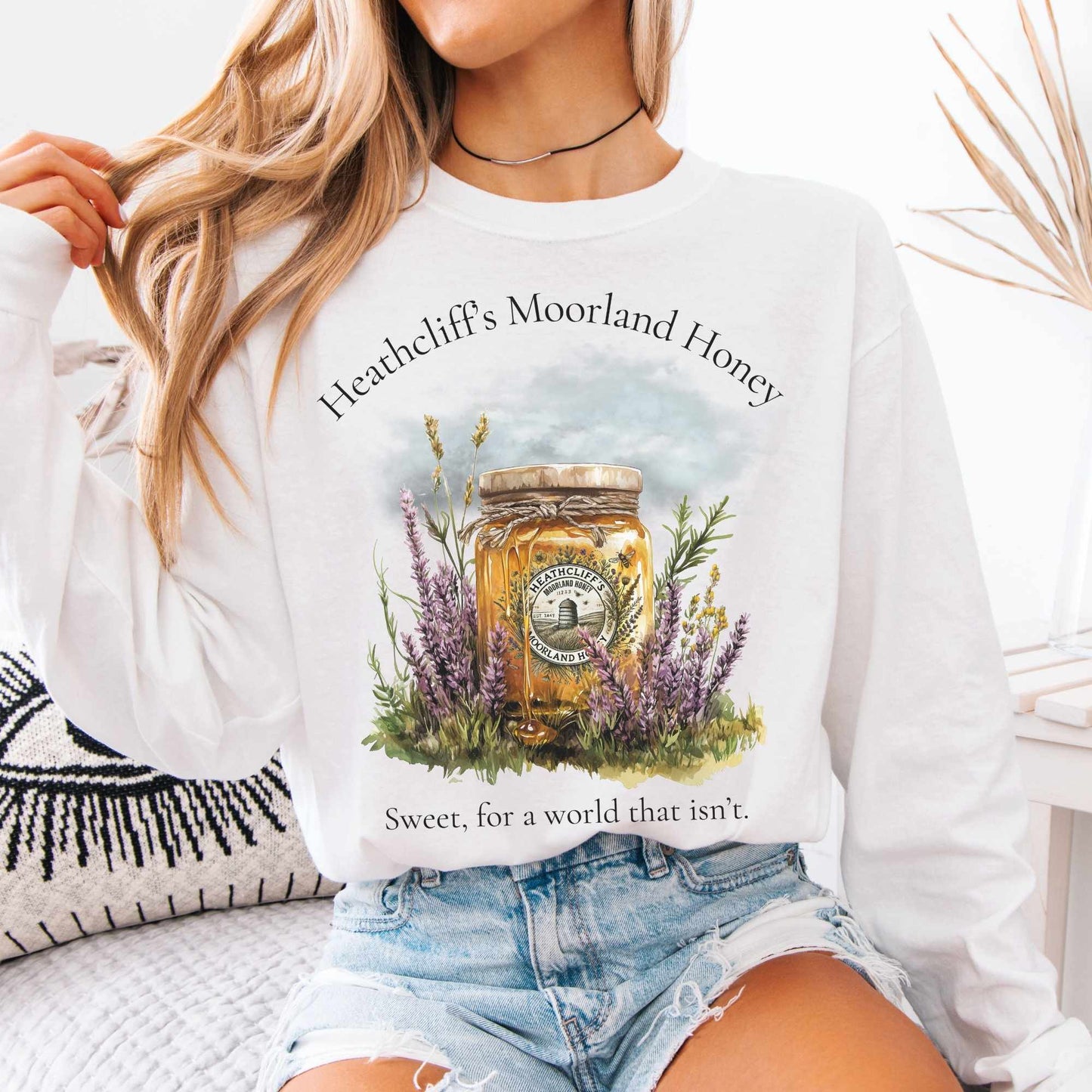 Long-sleeve White / S Heathcliff's Moorland Honey Long Sleeved Shirt The Mystic Eden