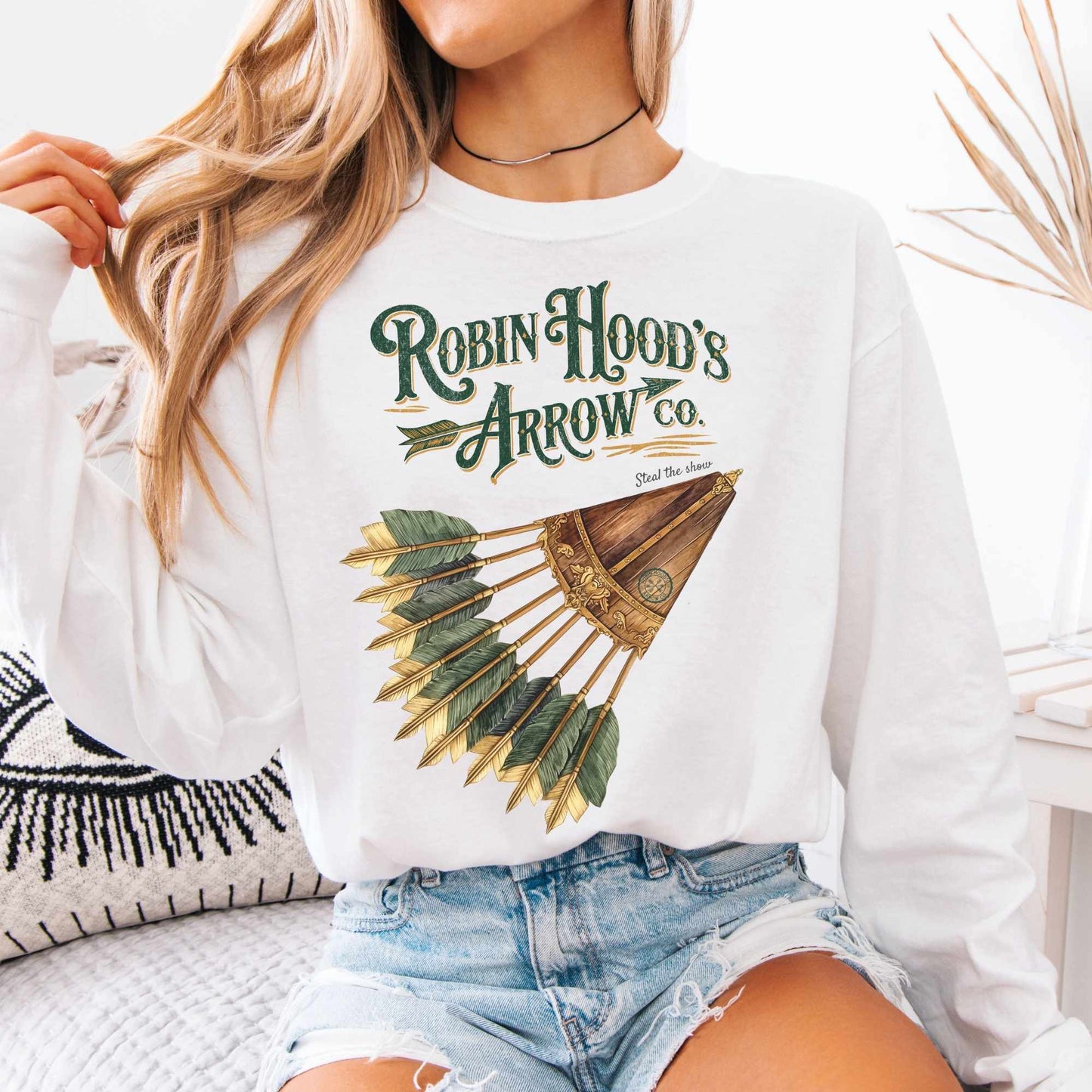 Long-sleeve White / S Robin Hood's Arrow Co. Long Sleeved Shirt The Mystic Eden