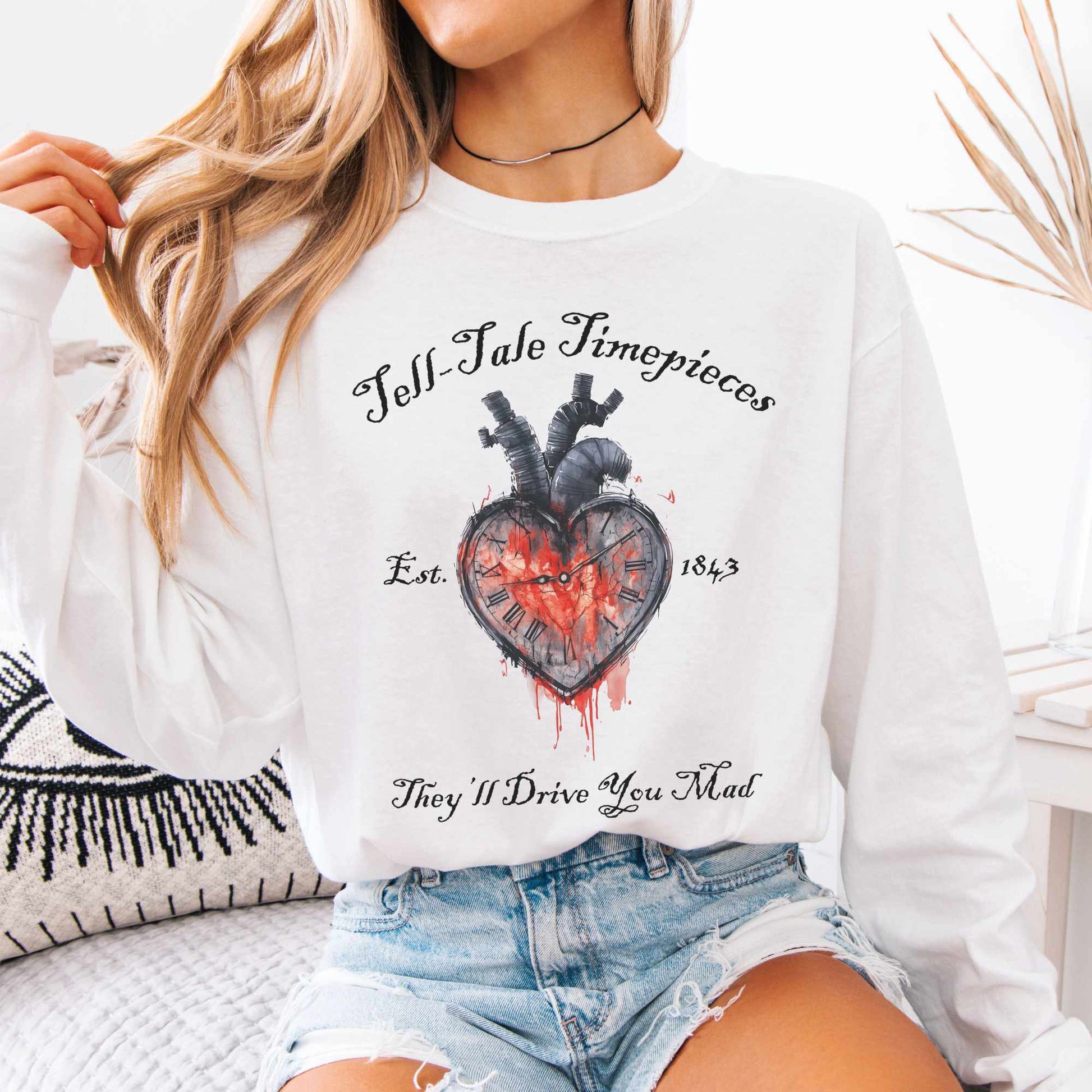 Long-sleeve White / S Tell-Tale Timepieces Long Sleeved Shirt The Mystic Eden