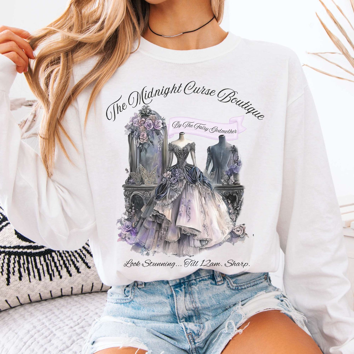 Long-sleeve White / S The Midnight Curse Boutique Fairytale Long Sleeve Shirt The Mystic Eden