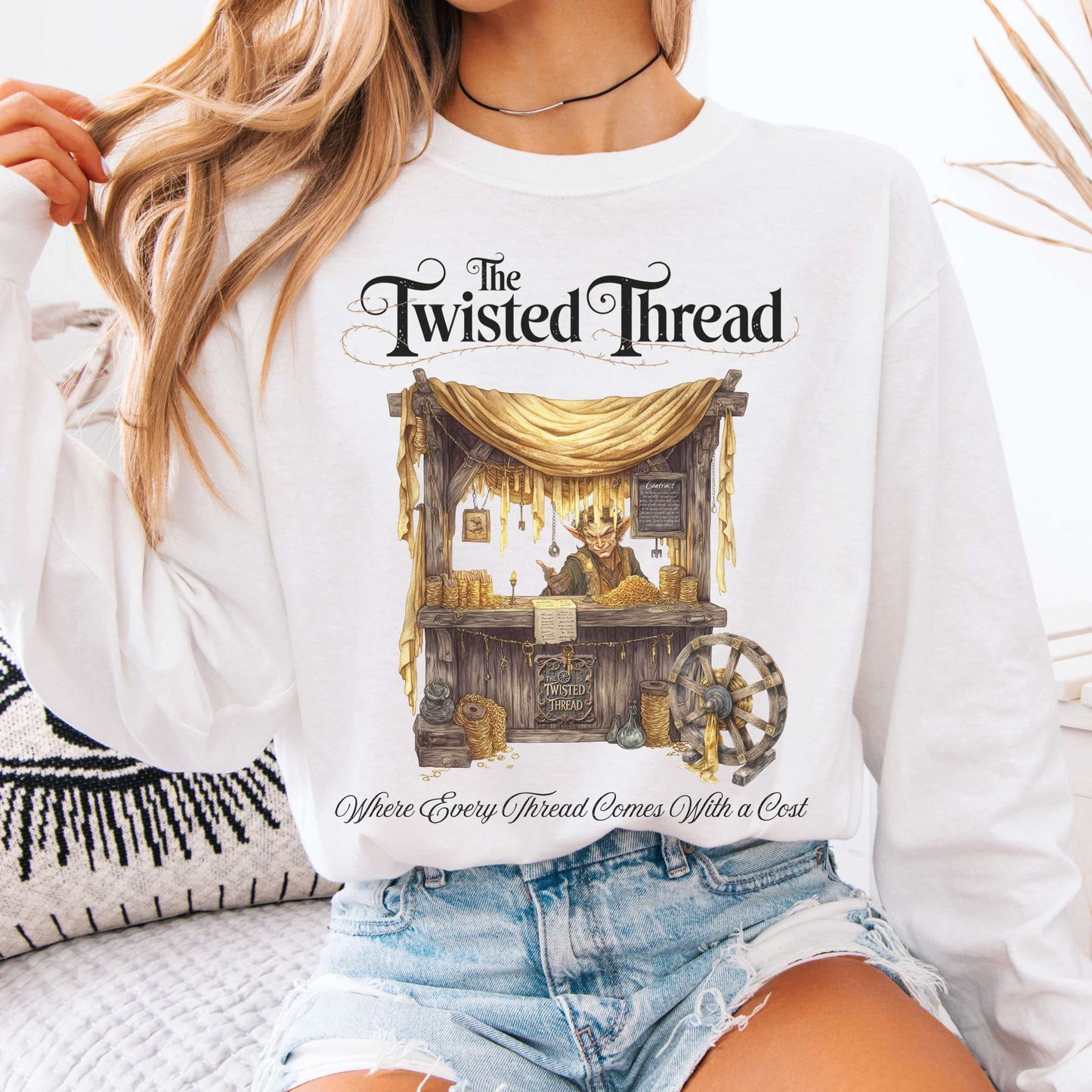 Long-sleeve White / S The Twisted Thread Fairytale Long Sleeve Shirt The Mystic Eden