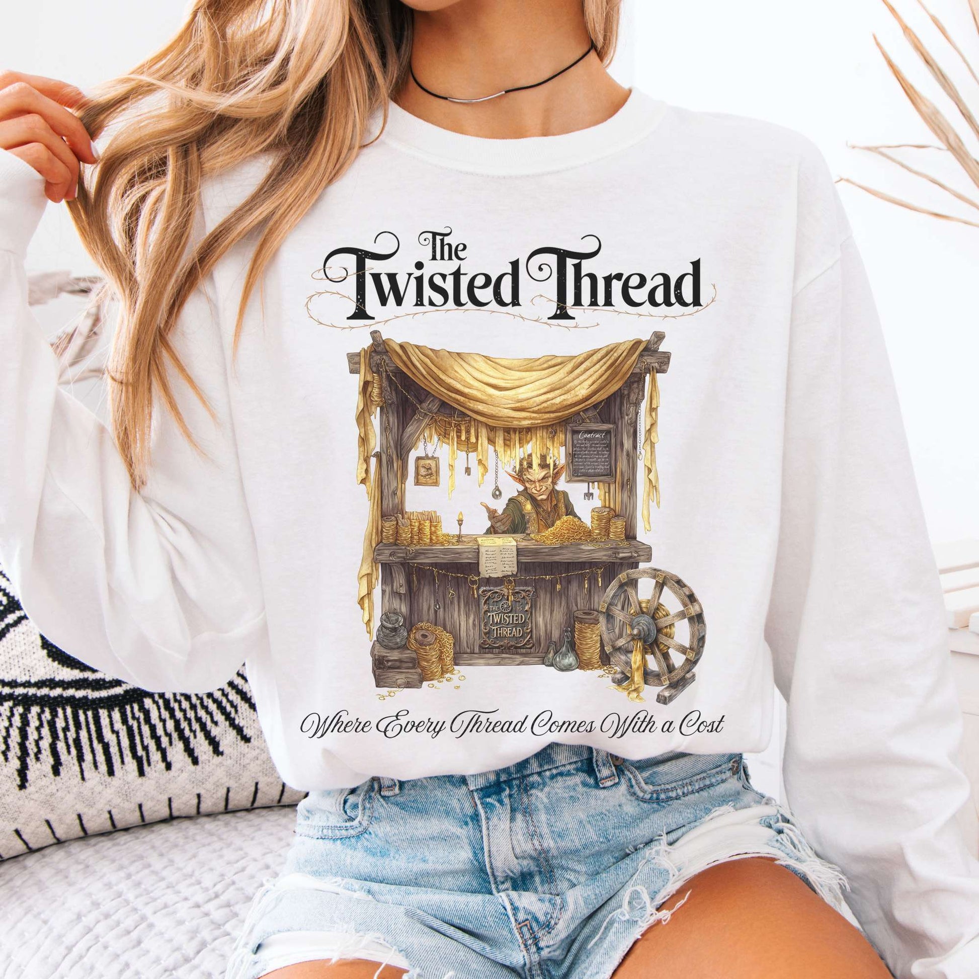 Long-sleeve White / S The Twisted Thread Fairytale Long Sleeve Shirt The Mystic Eden