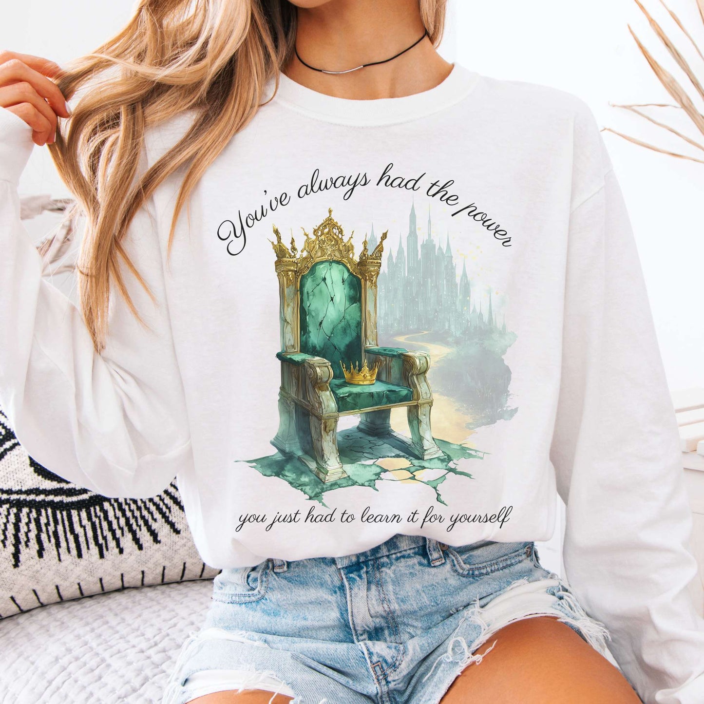 Long-sleeve White / S You've Always Had The Power Long Sleeve Shirt The Mystic Eden