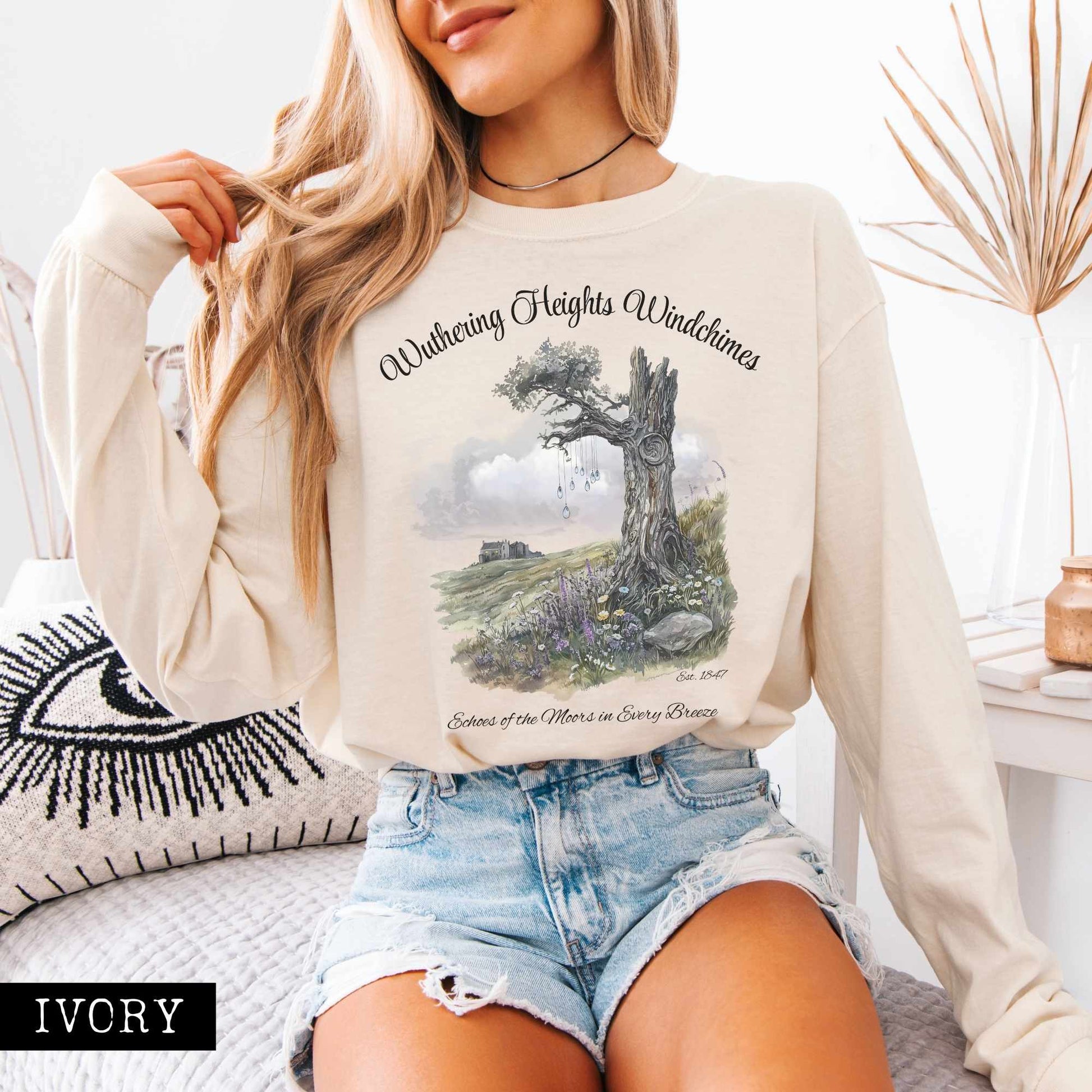 Long-sleeve Wuthering Heights Windchimes Long Sleeved Shirt The Mystic Eden