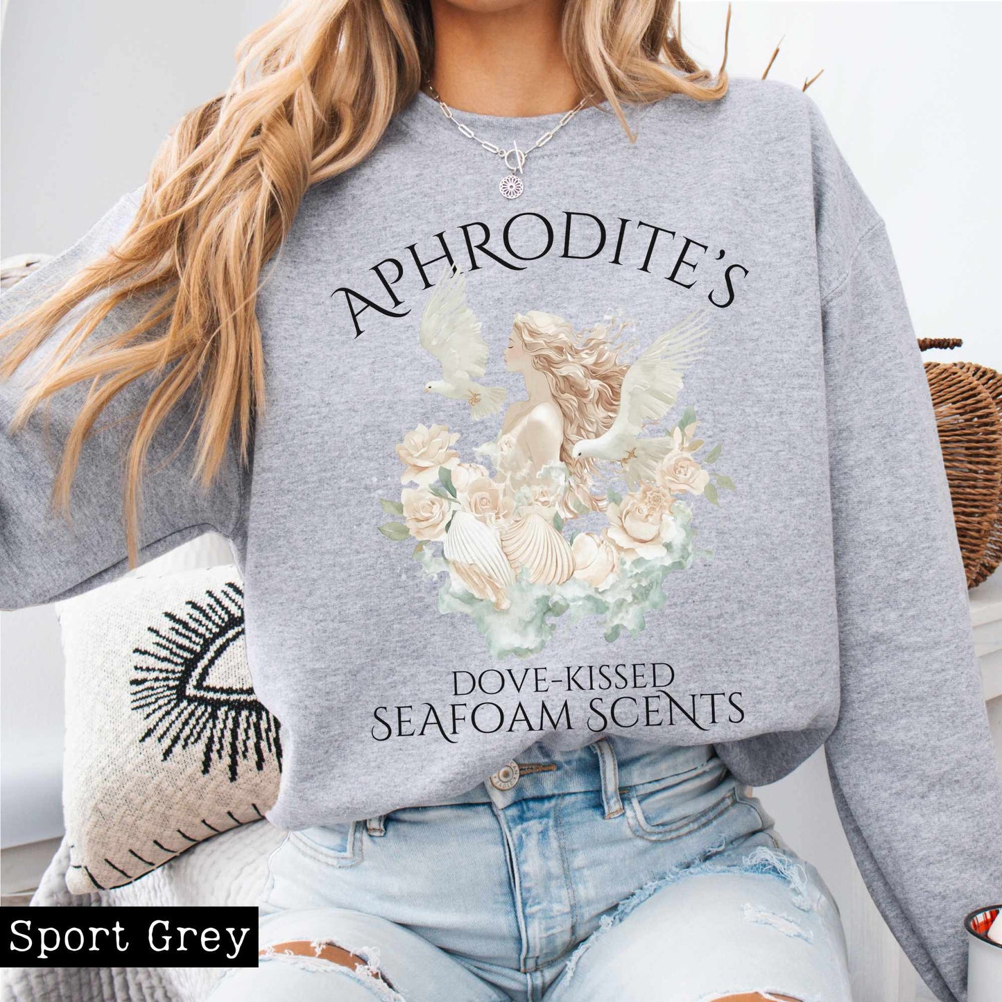 Sweatshirt Aphrodite's Seafoam Scents Sweatshirt The Mystic Eden