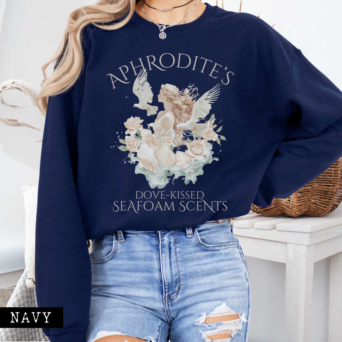 Sweatshirt Aphrodite's Seafoam Scents Sweatshirt The Mystic Eden