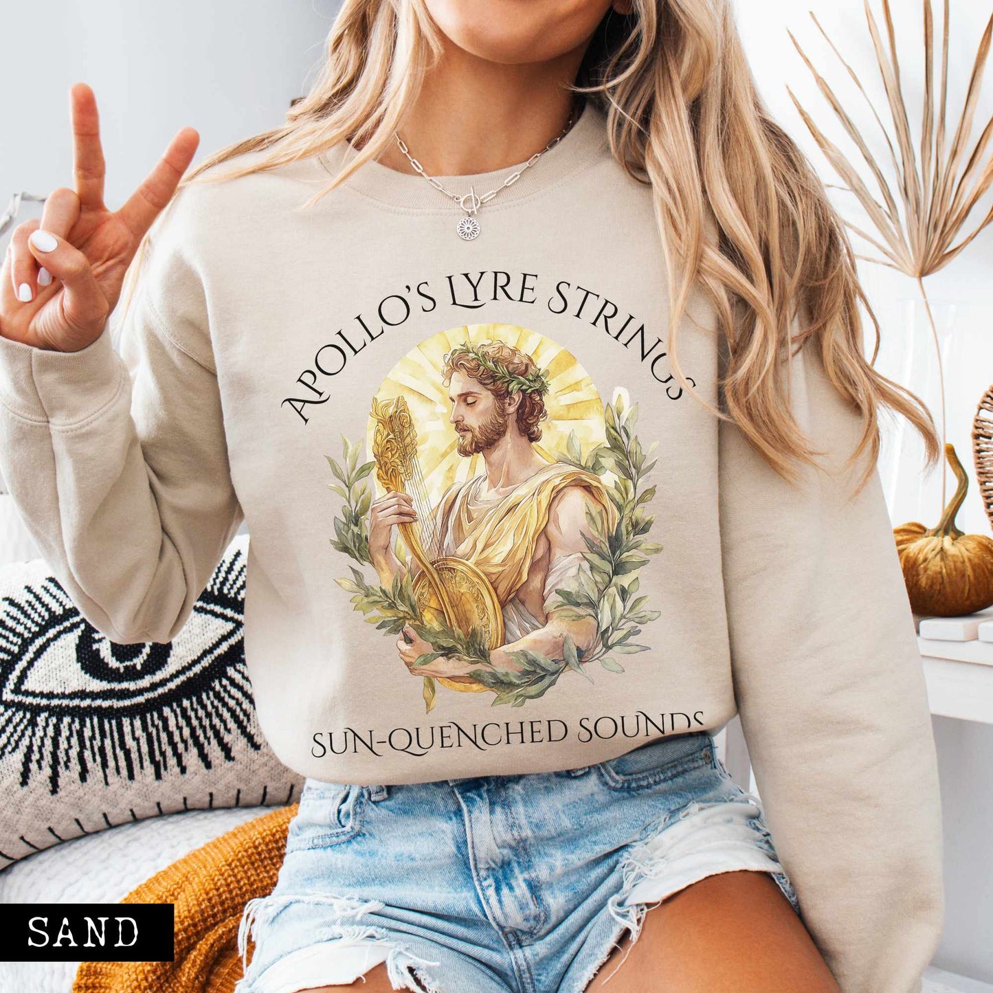 Sweatshirt Apollo's Lyre Strings Sweatshirt The Mystic Eden
